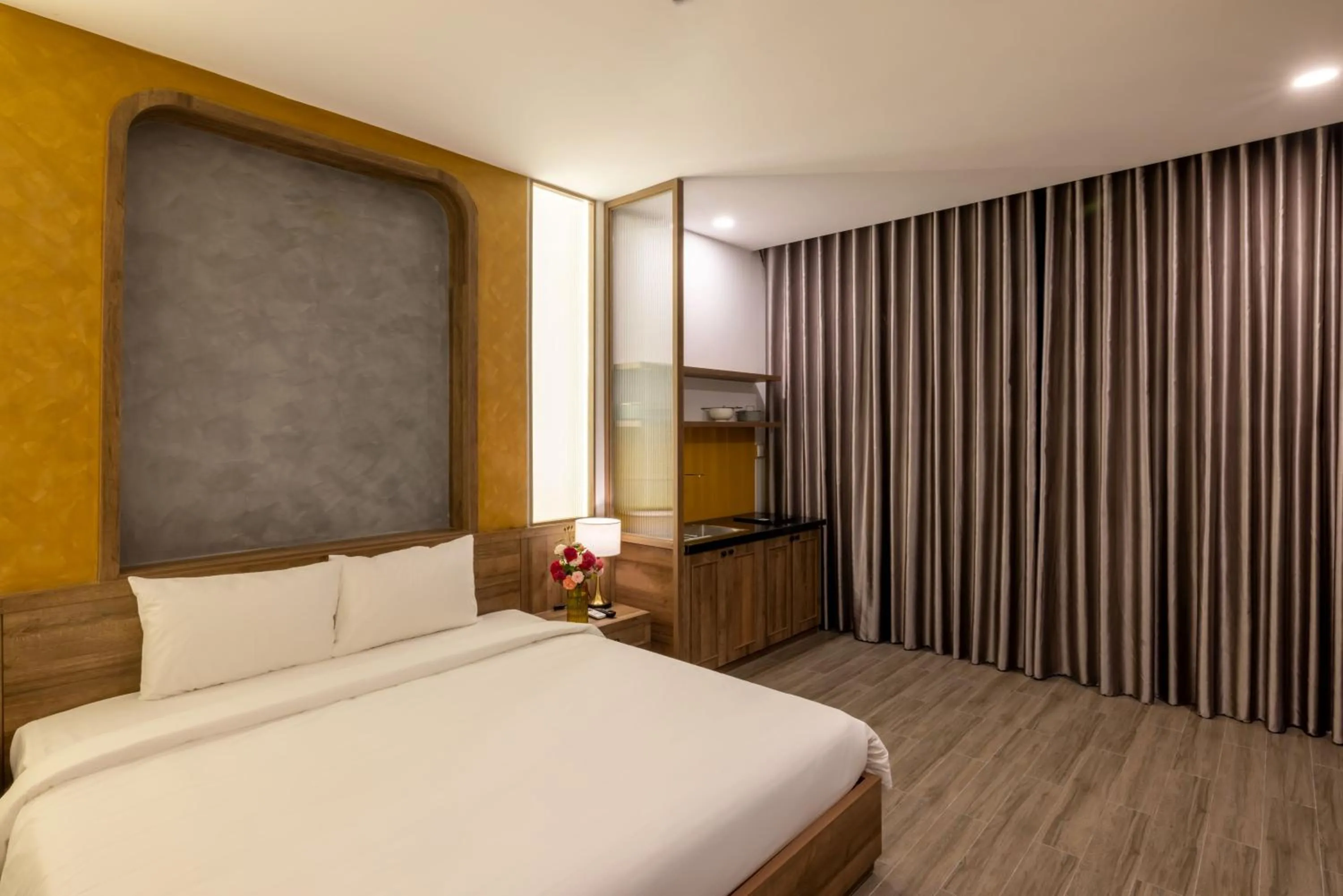 Bed in Moon Sun Boutique Villa Hotel