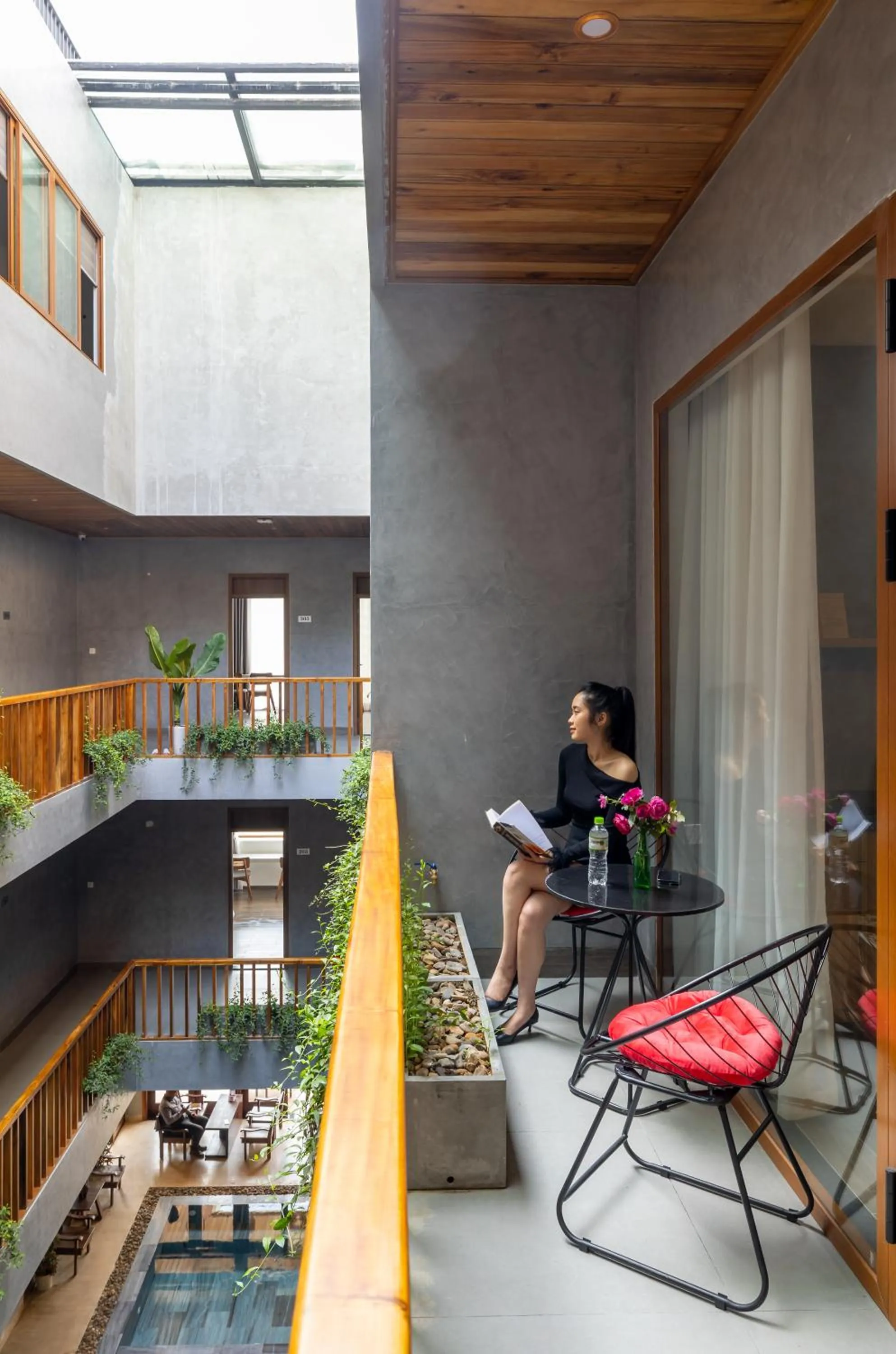 Patio in Moon Sun Boutique Villa Hotel