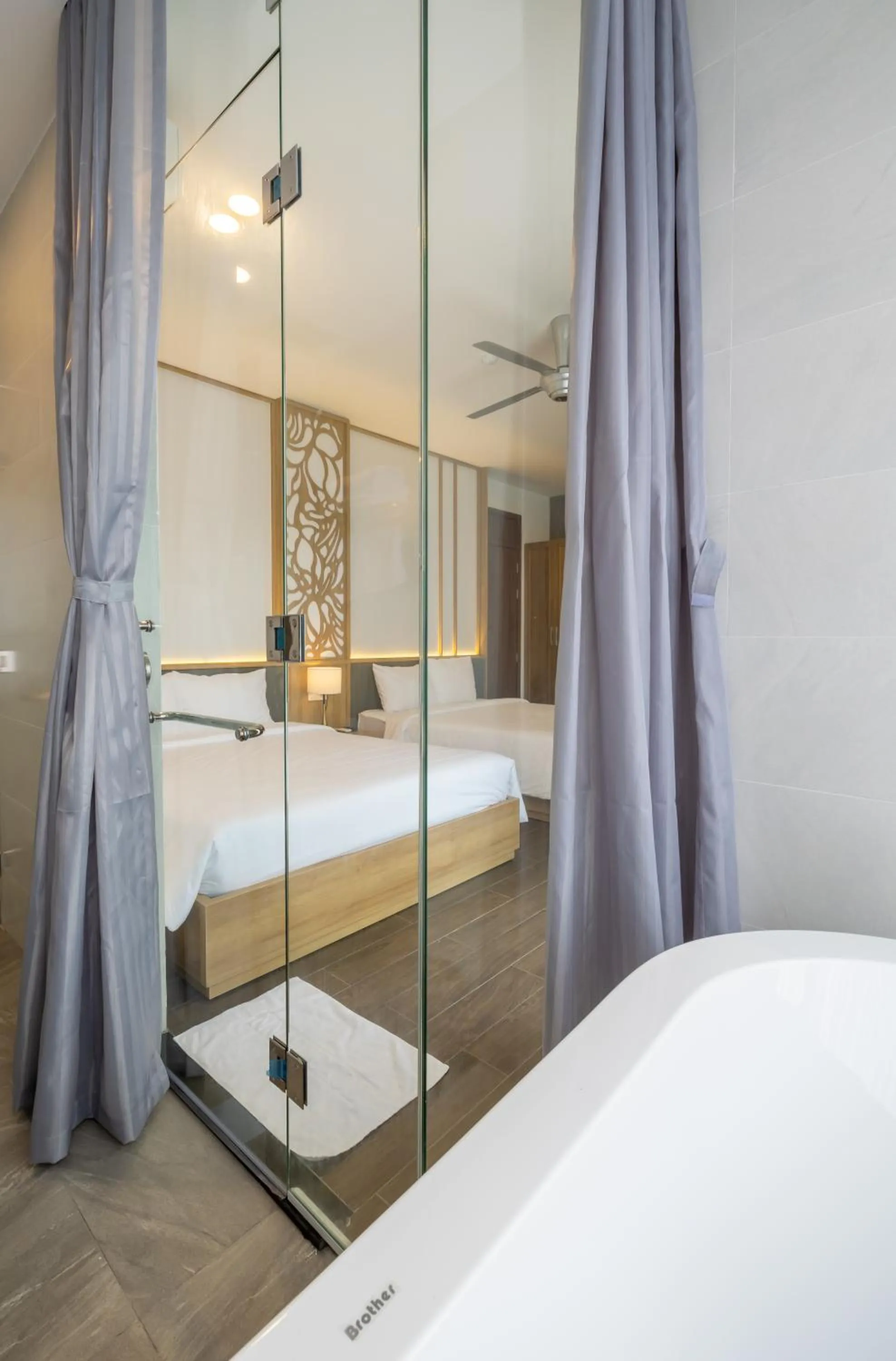 Bed in Moon Sun Boutique Villa Hotel