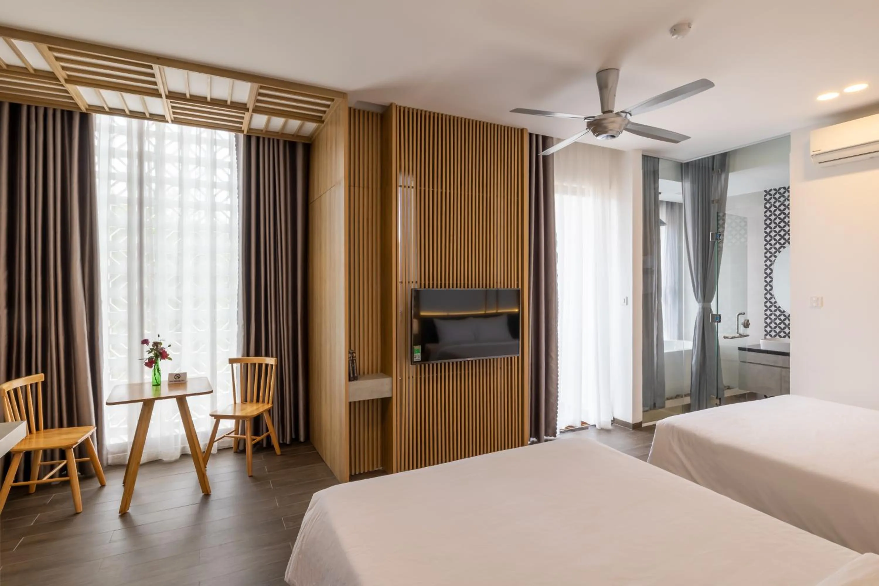 Bed in Moon Sun Boutique Villa Hotel