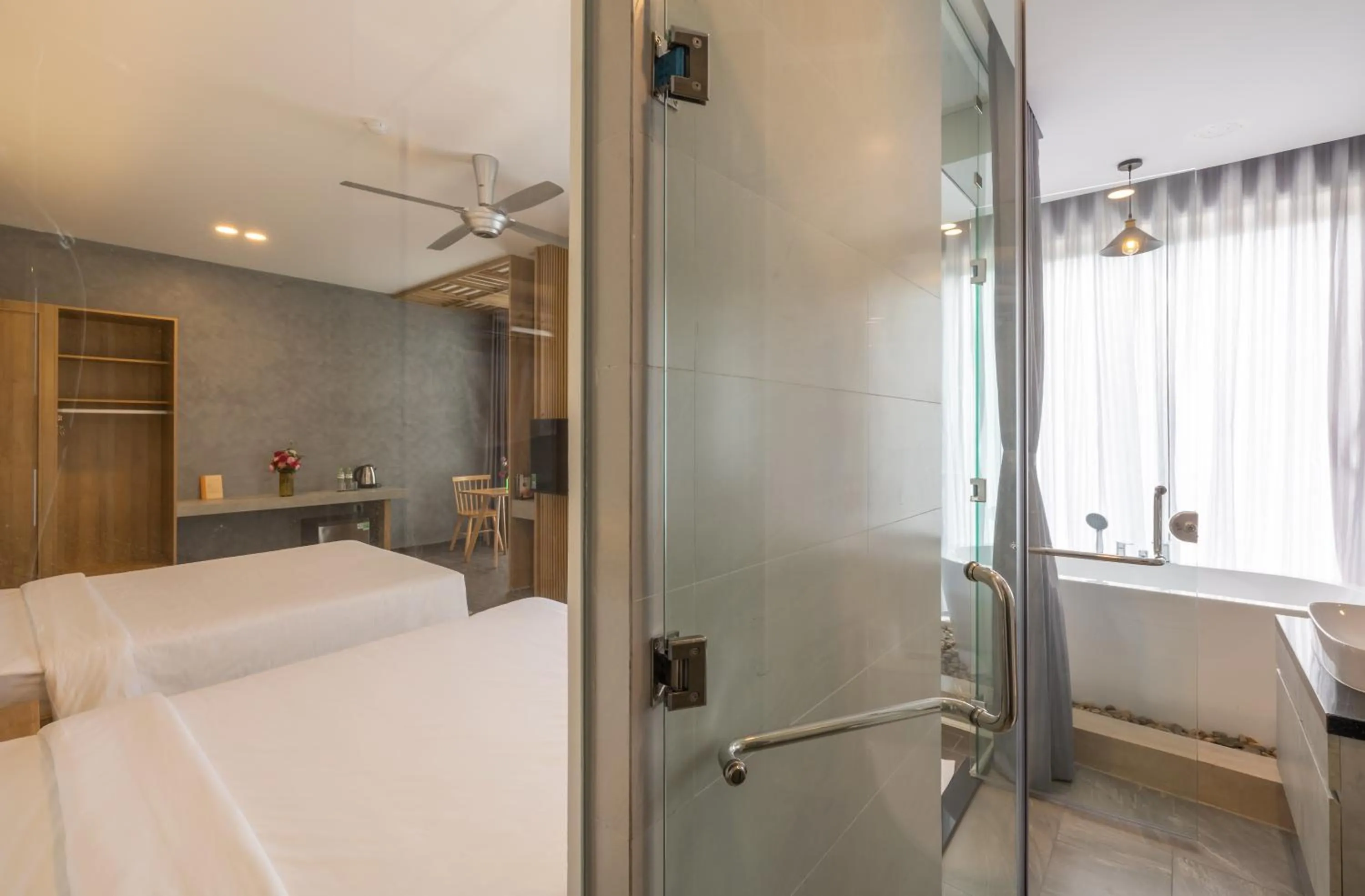 Bed in Moon Sun Boutique Villa Hotel