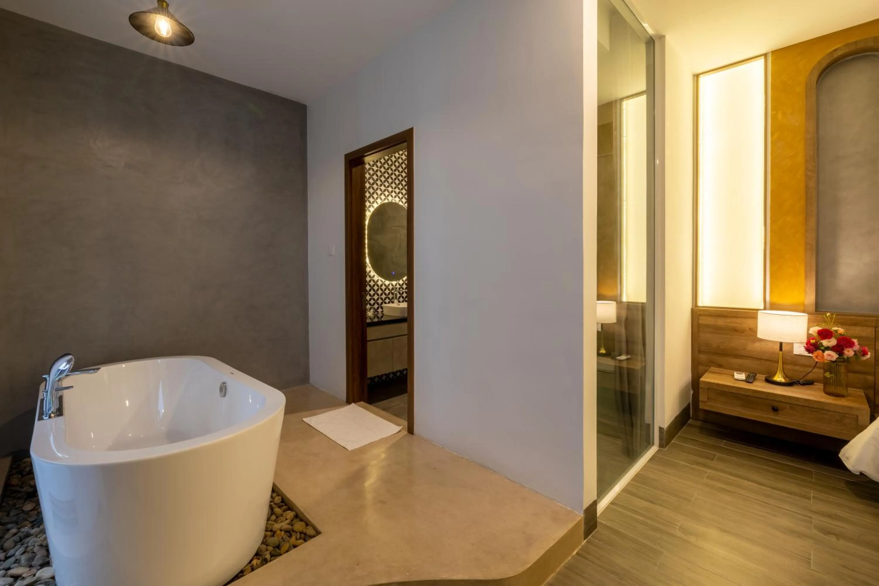 Bed in Moon Sun Boutique Villa Hotel