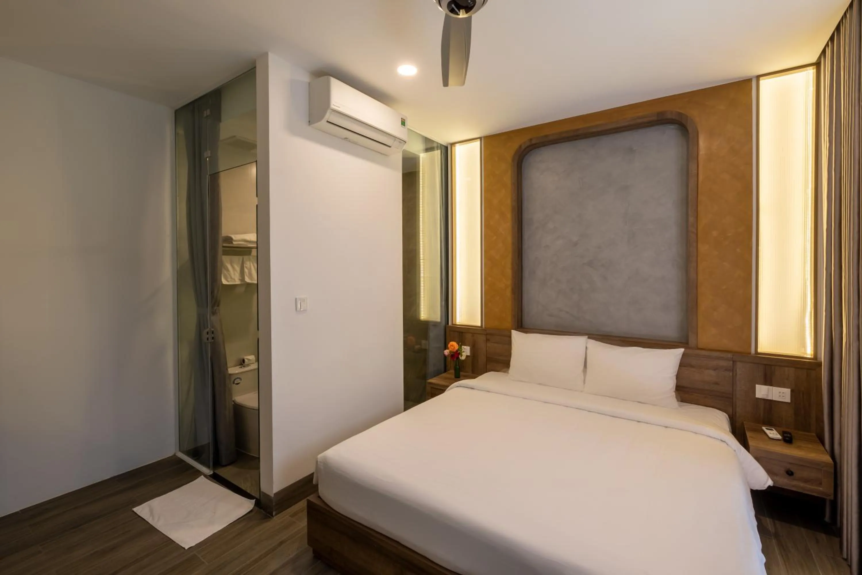 Bed in Moon Sun Boutique Villa Hotel