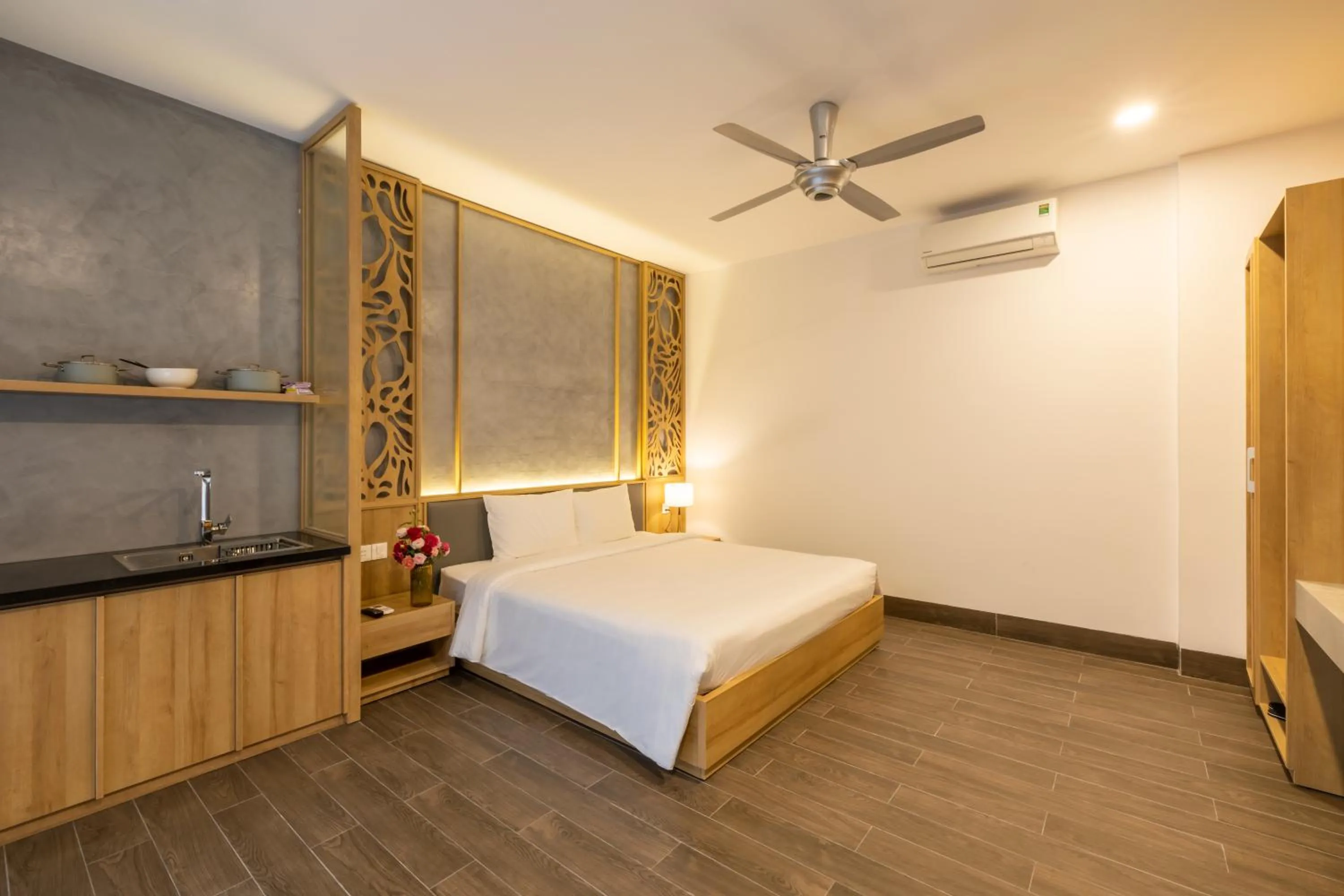 Bed in Moon Sun Boutique Villa Hotel