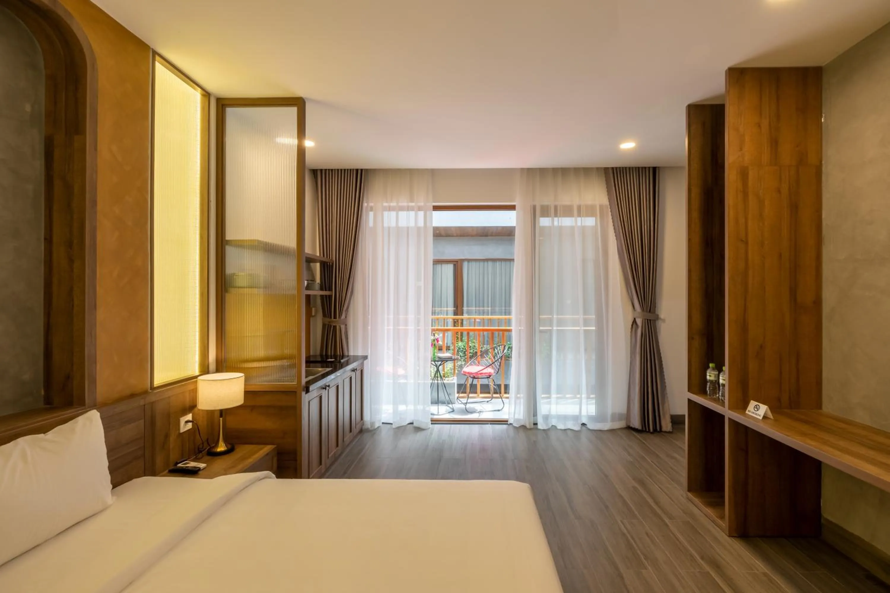 Bed in Moon Sun Boutique Villa Hotel