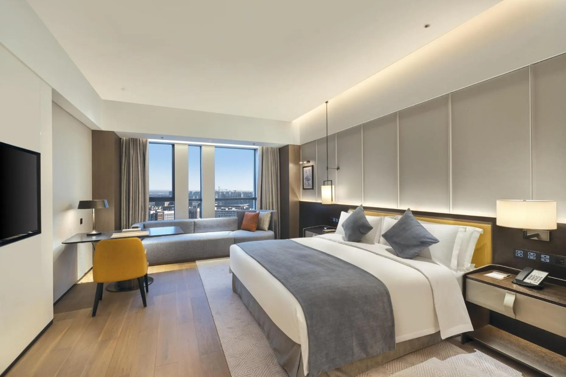 Photo of the whole room, Bed in Wyndham Xiong'an