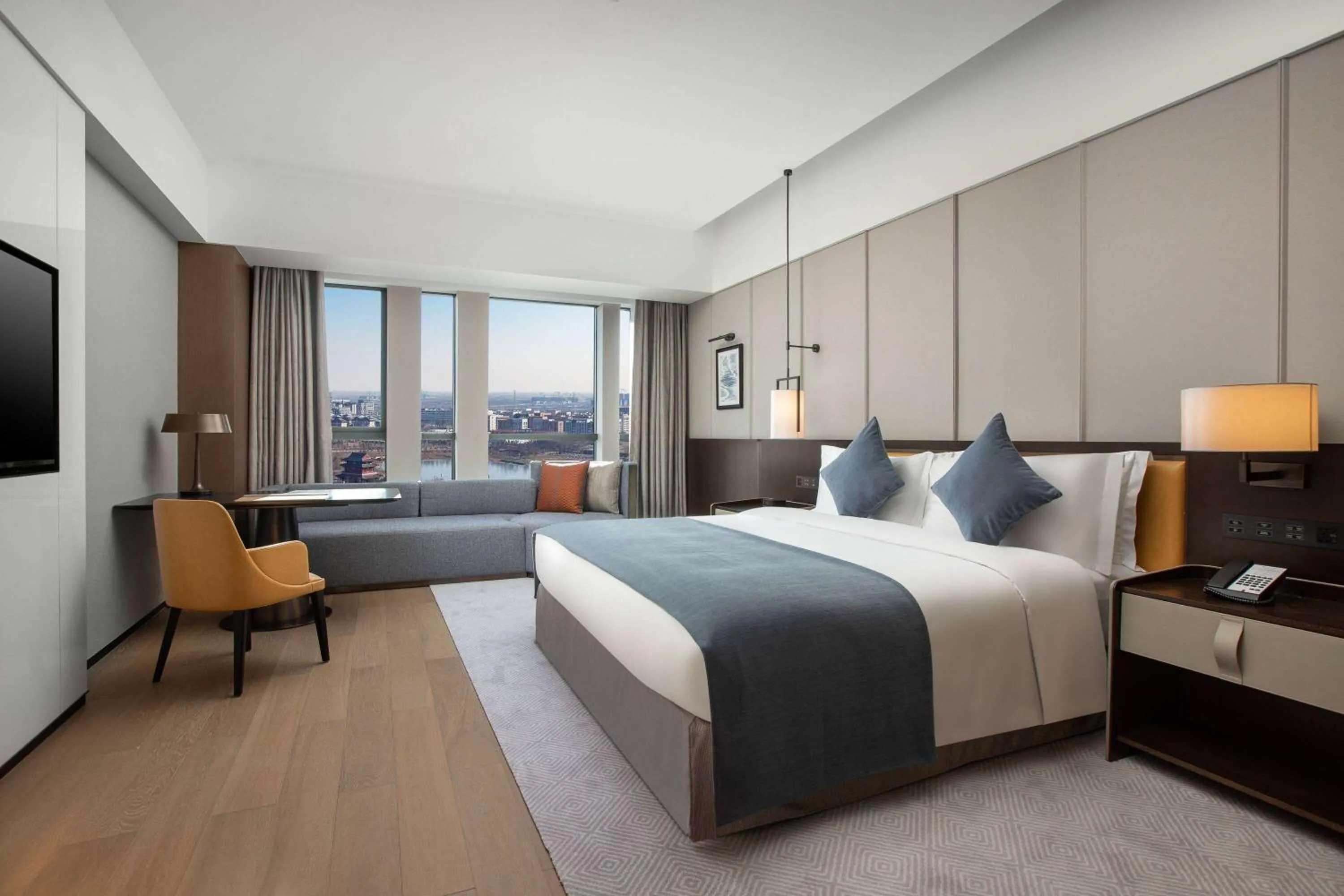 Photo of the whole room, Bed in Wyndham Xiong'an