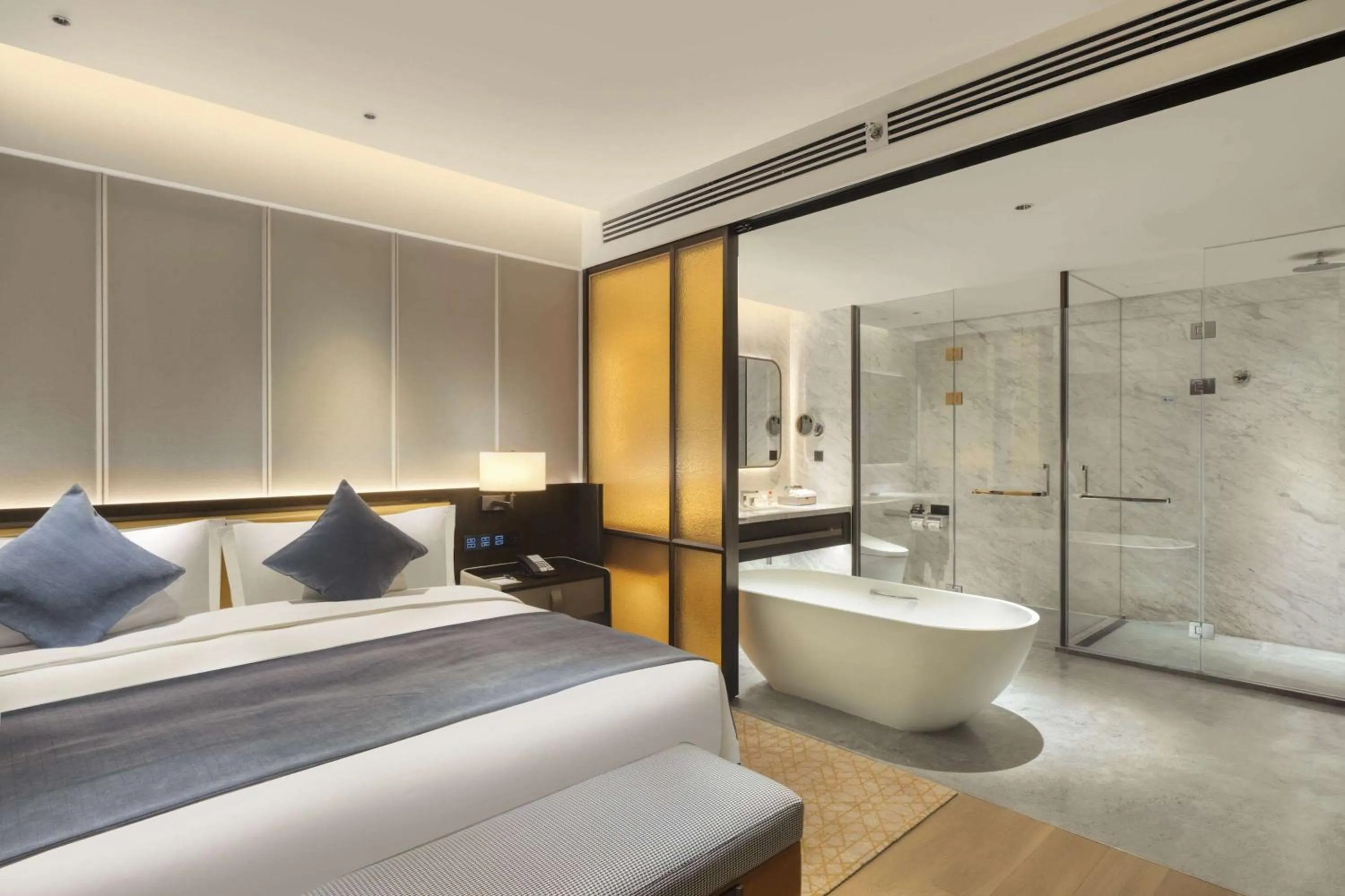 Photo of the whole room, Bed in Wyndham Xiong'an