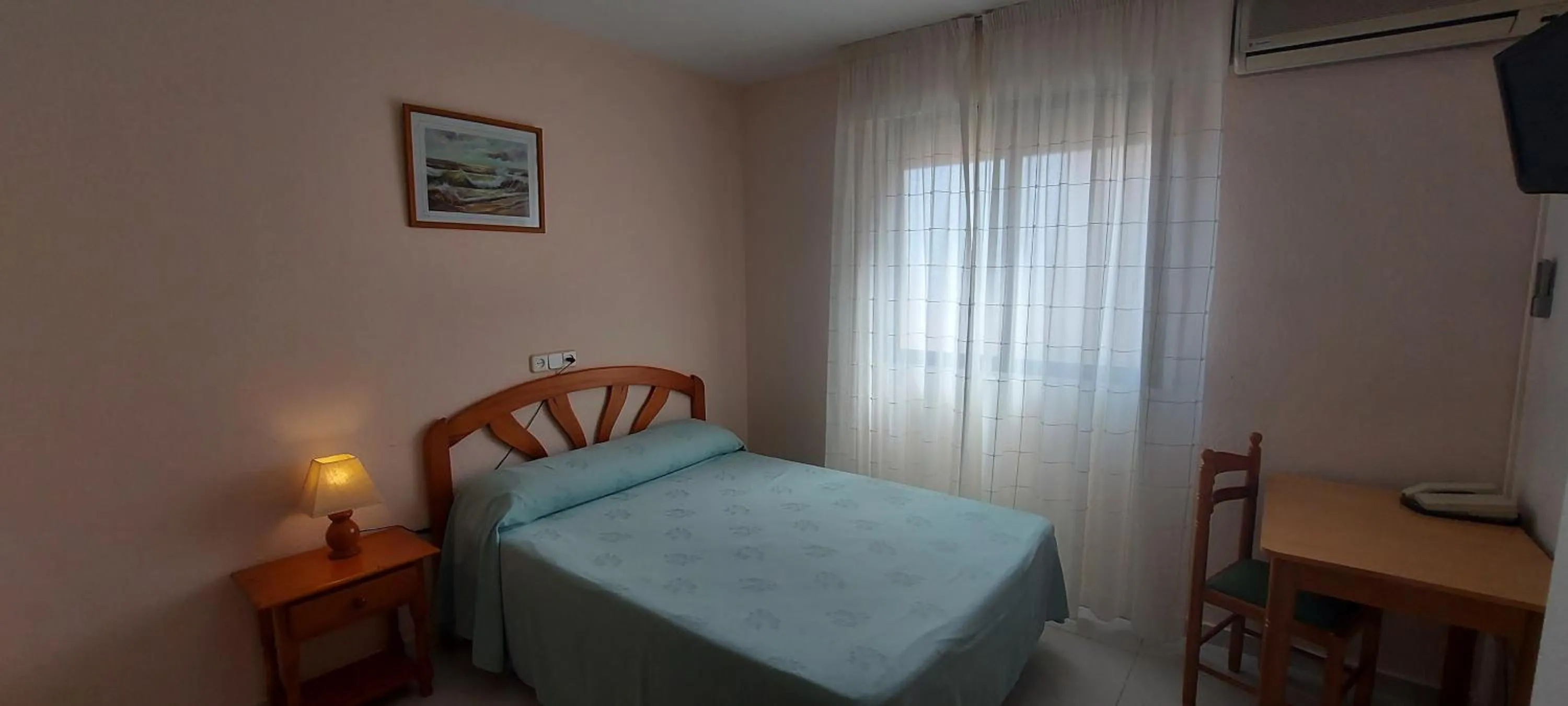 Patio, Bed in LOS NAREJOS Hotel