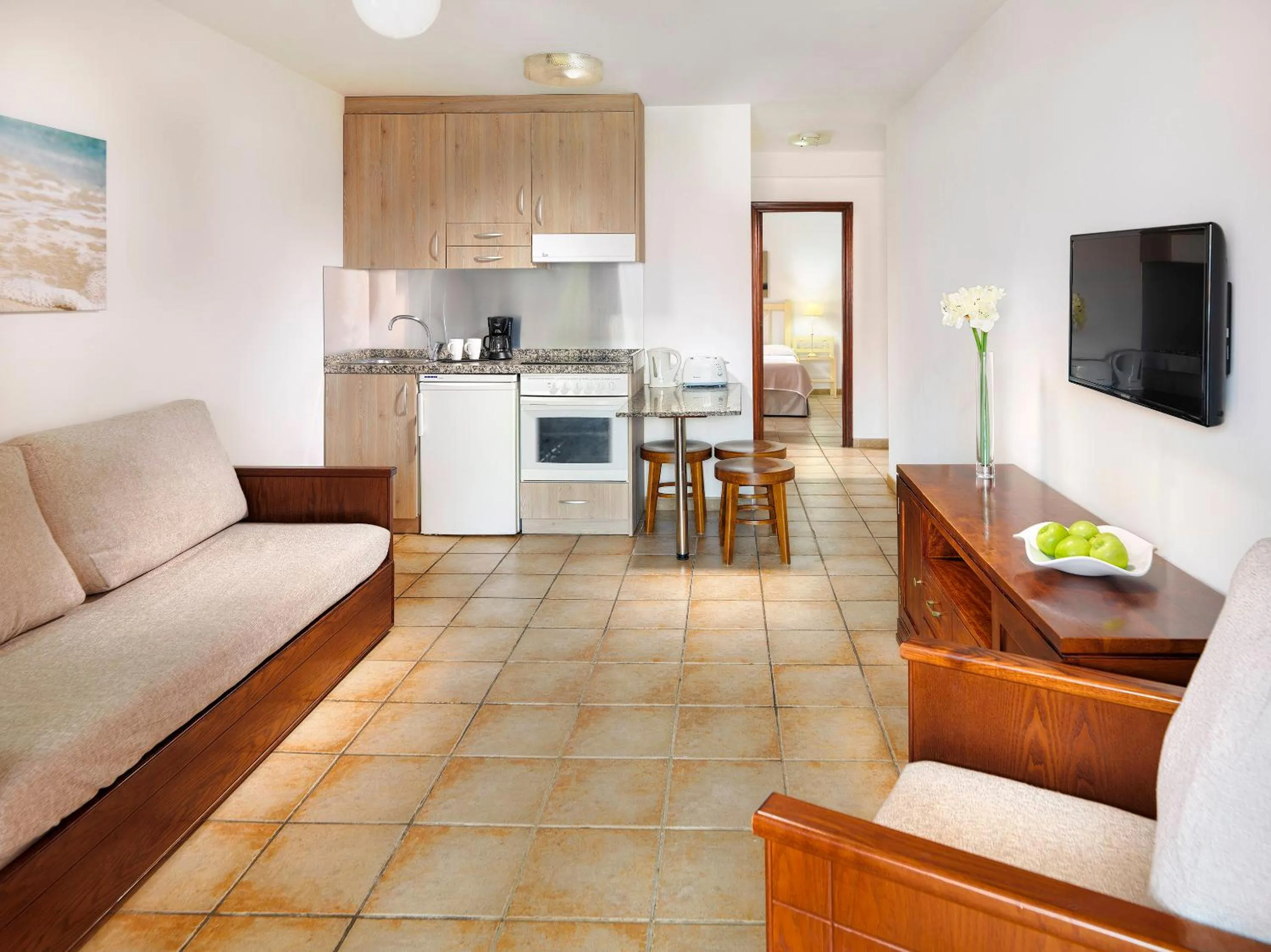 Living room in Sol Sun Beach Apartamentos