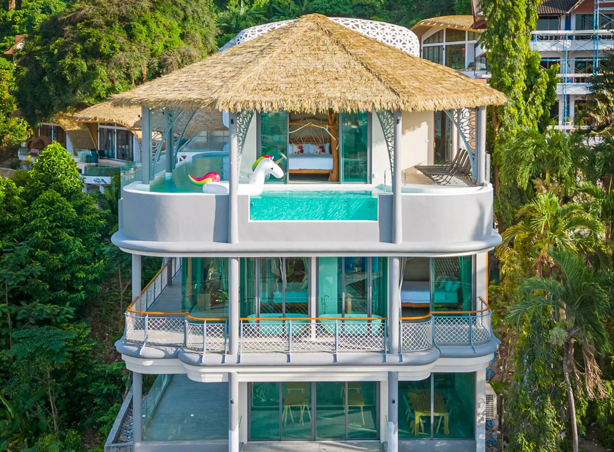 Patio in Three Monkeys Villas
