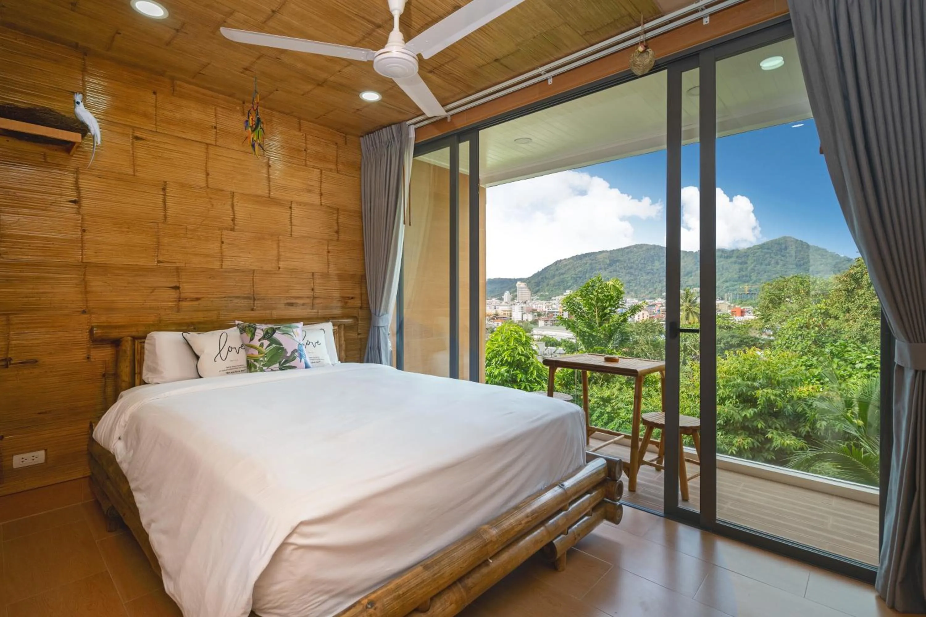 Bed in Three Monkeys Villas