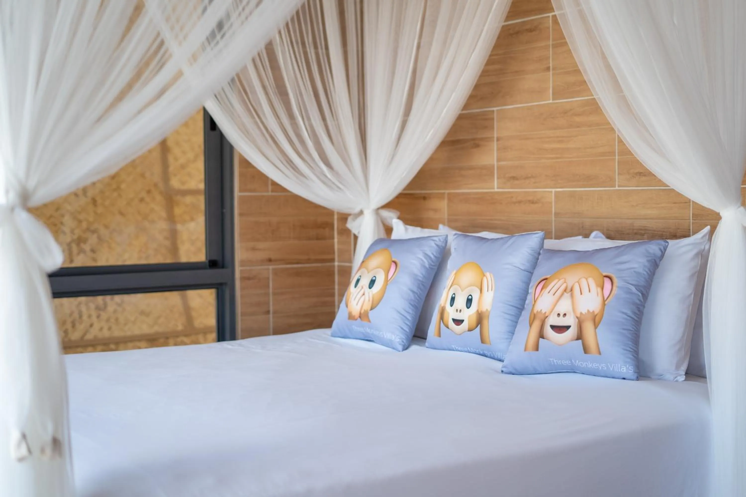 Bed in Three Monkeys Villas