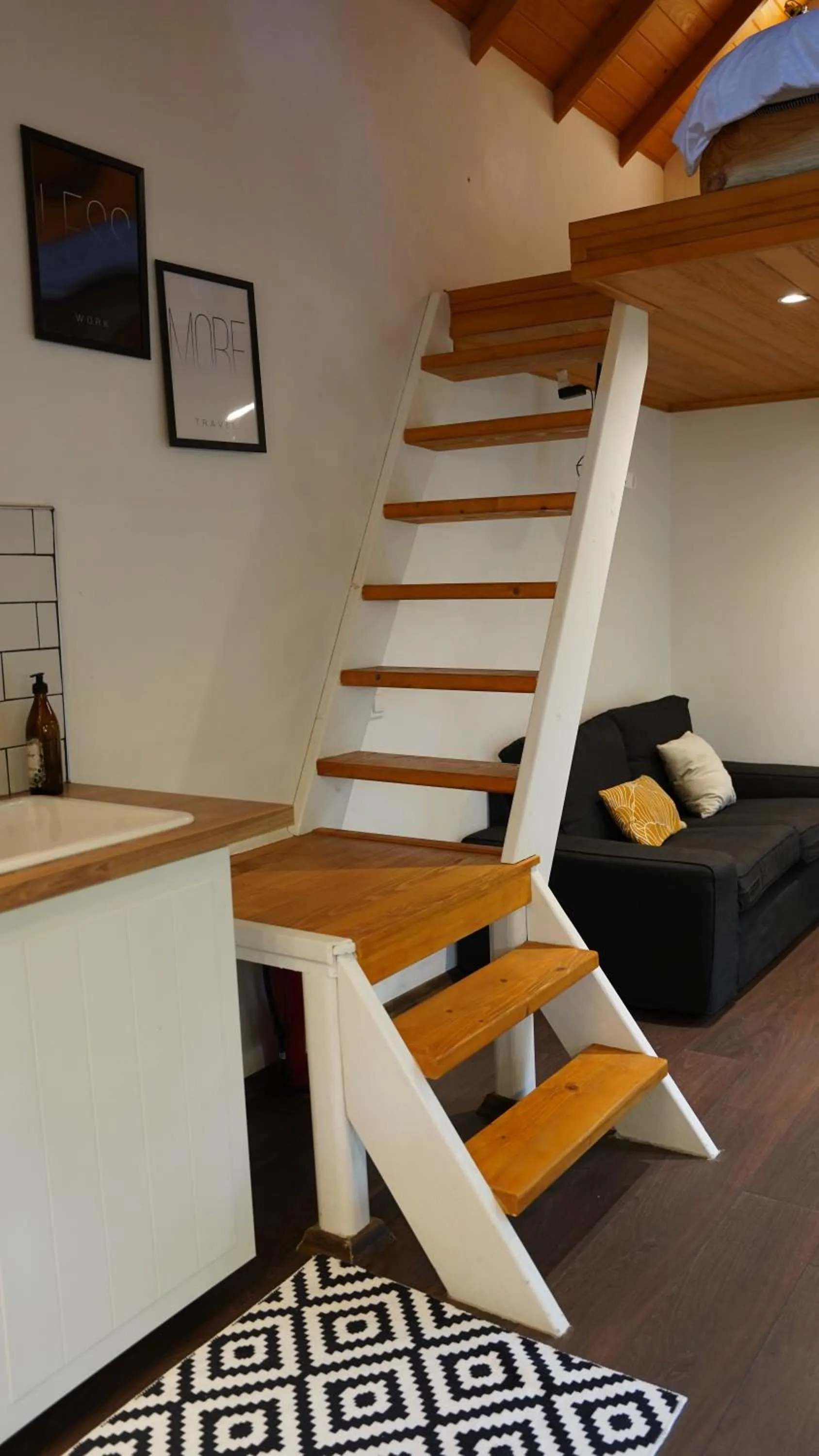 Living room in Pentalow Cabin
