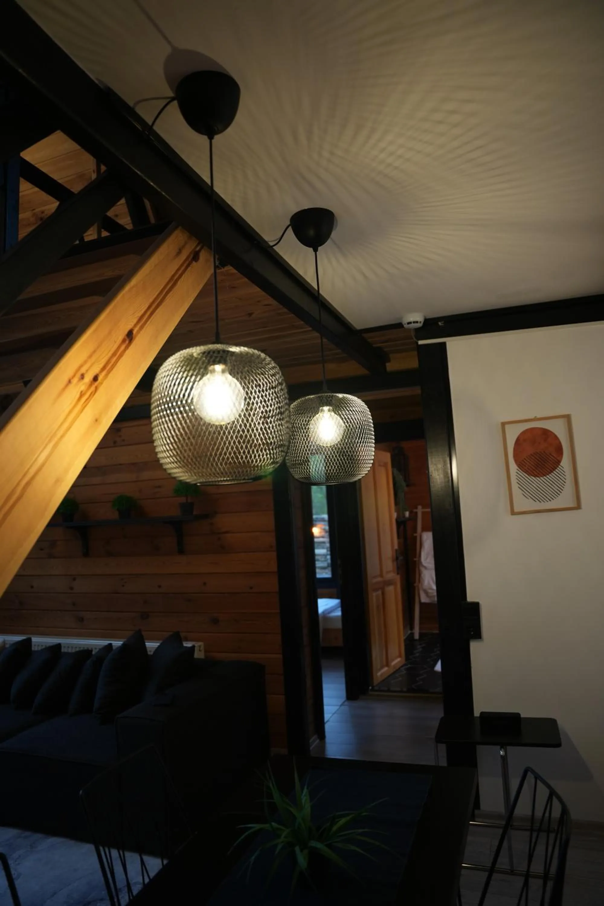 Living room in Pentalow Cabin