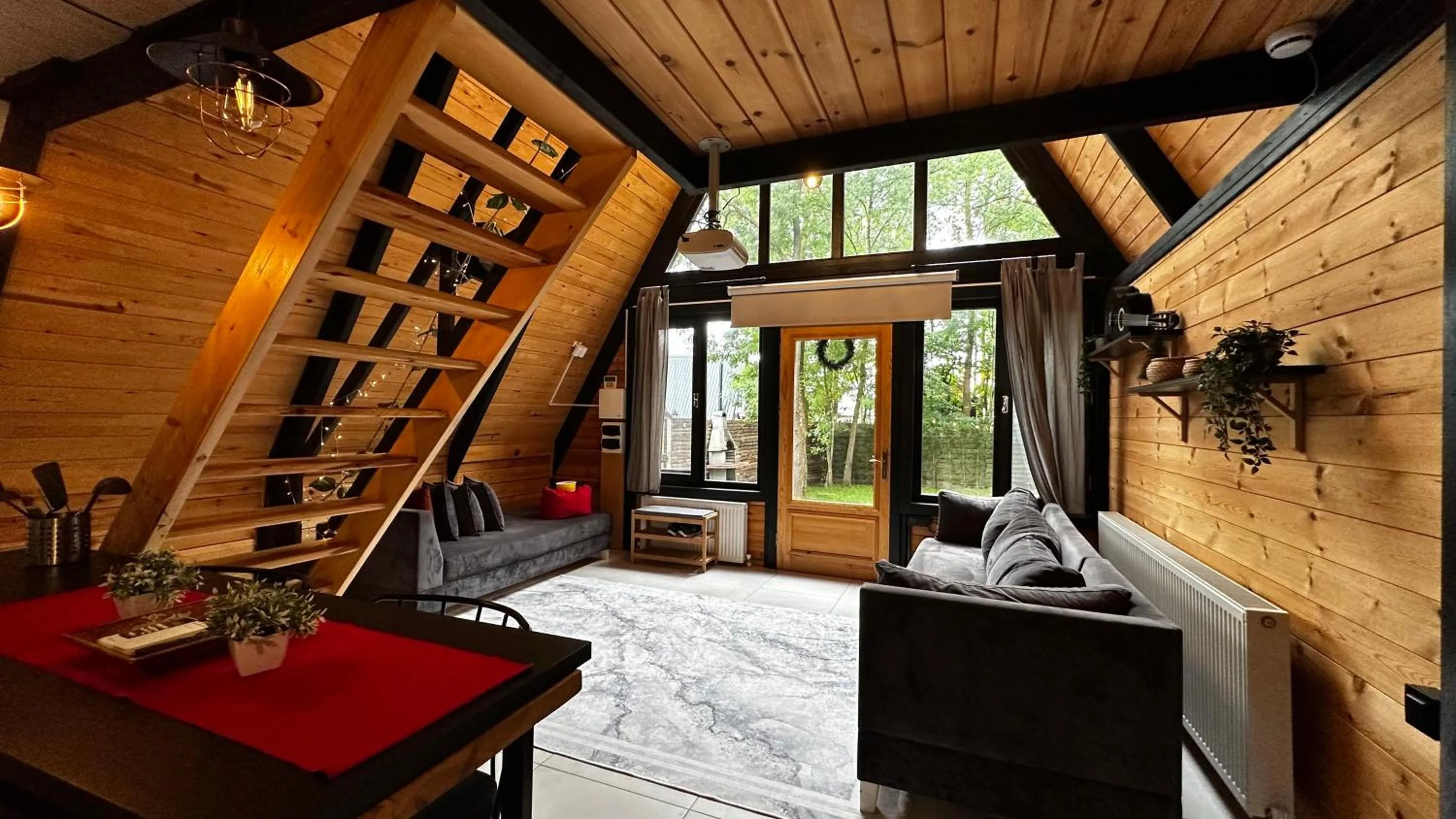 Living room in Pentalow Cabin