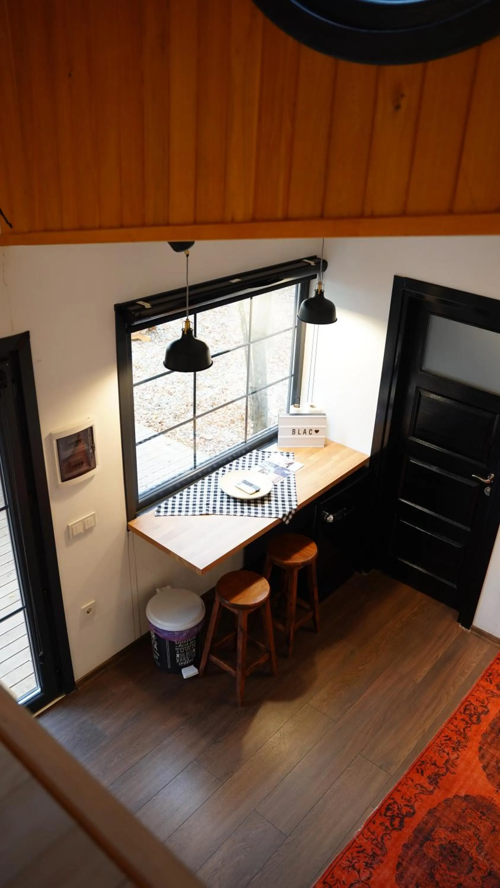 Living room in Pentalow Cabin