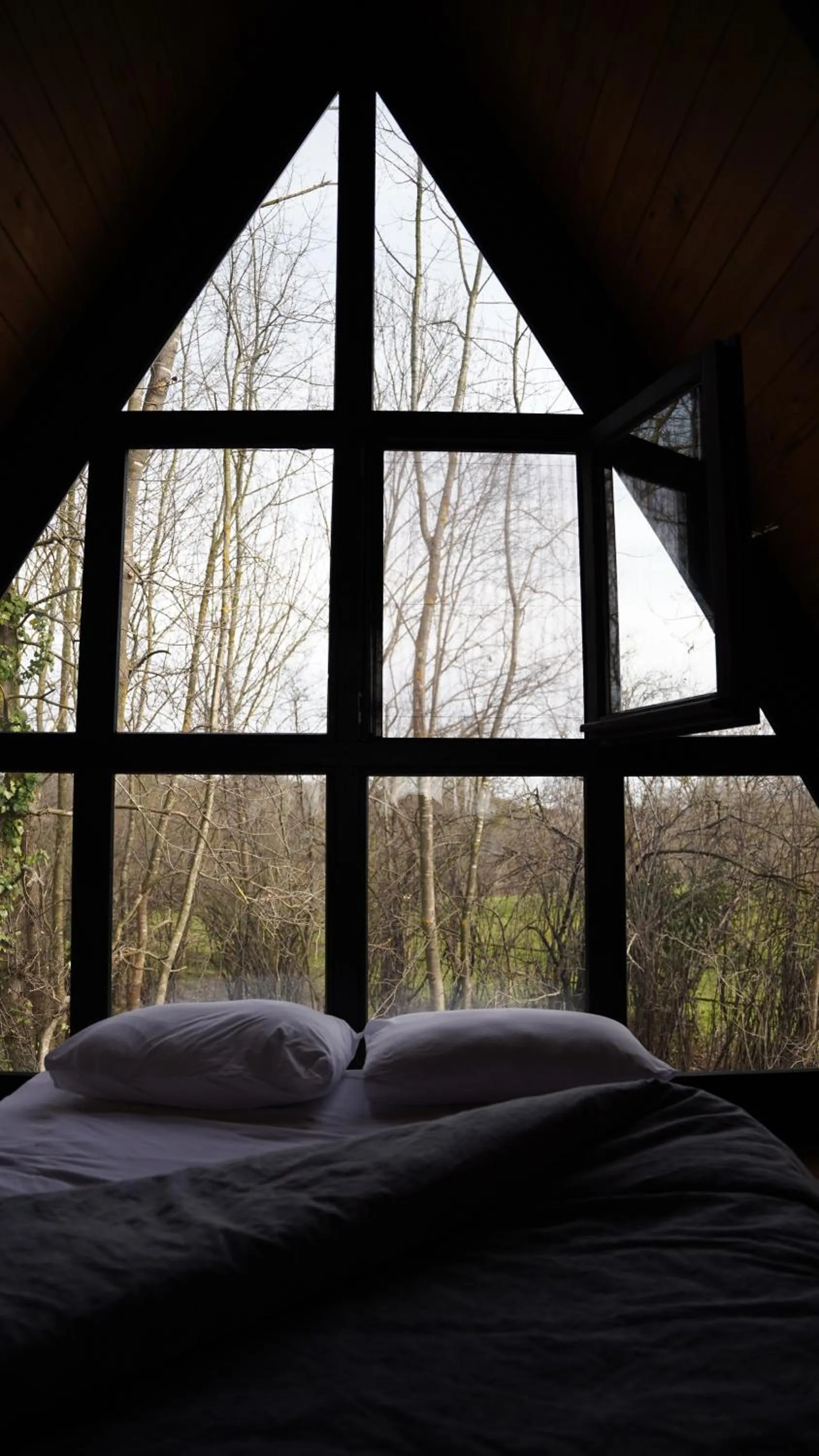 Natural landscape, Bed in Pentalow Cabin