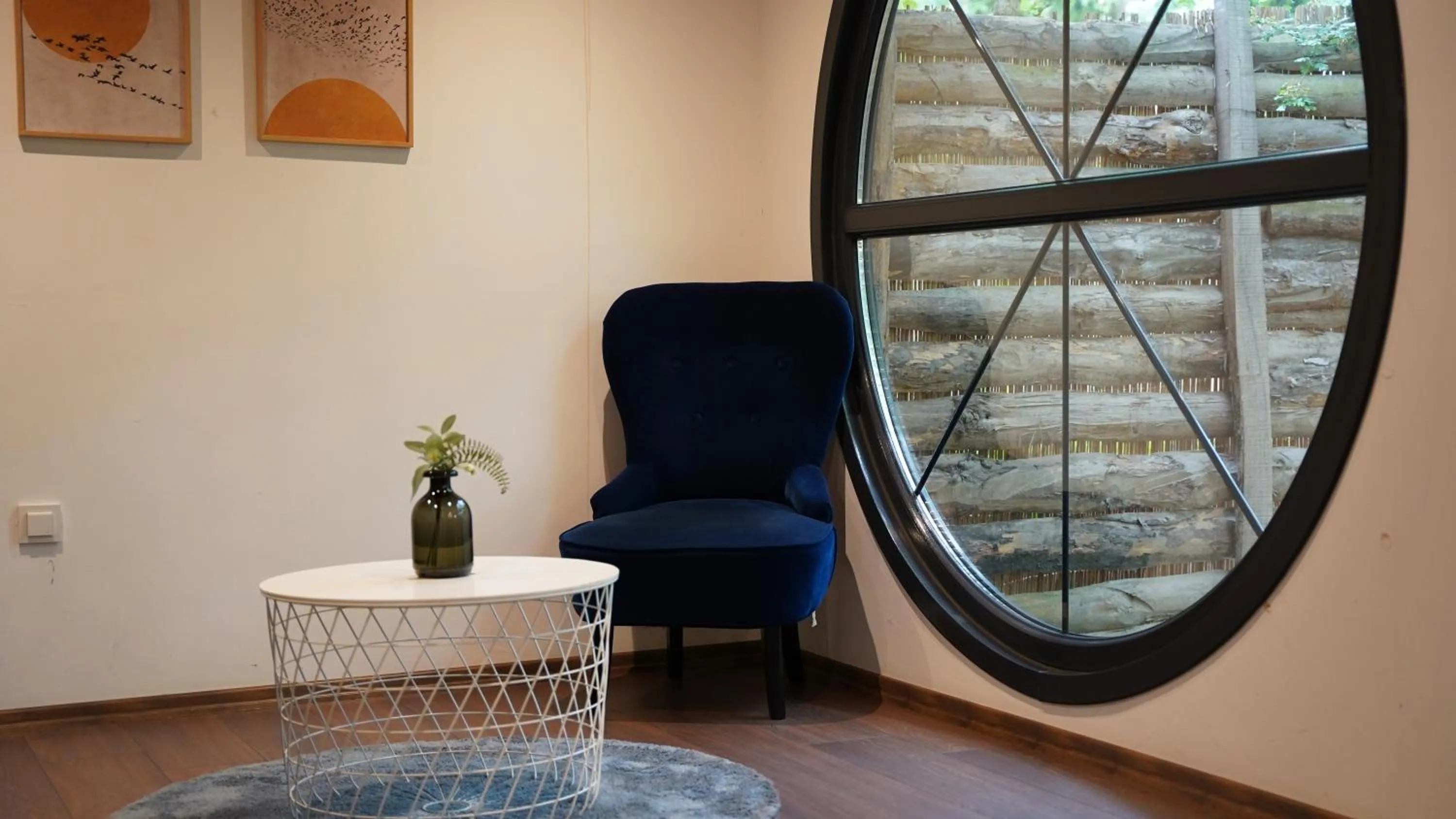 Living room in Pentalow Cabin