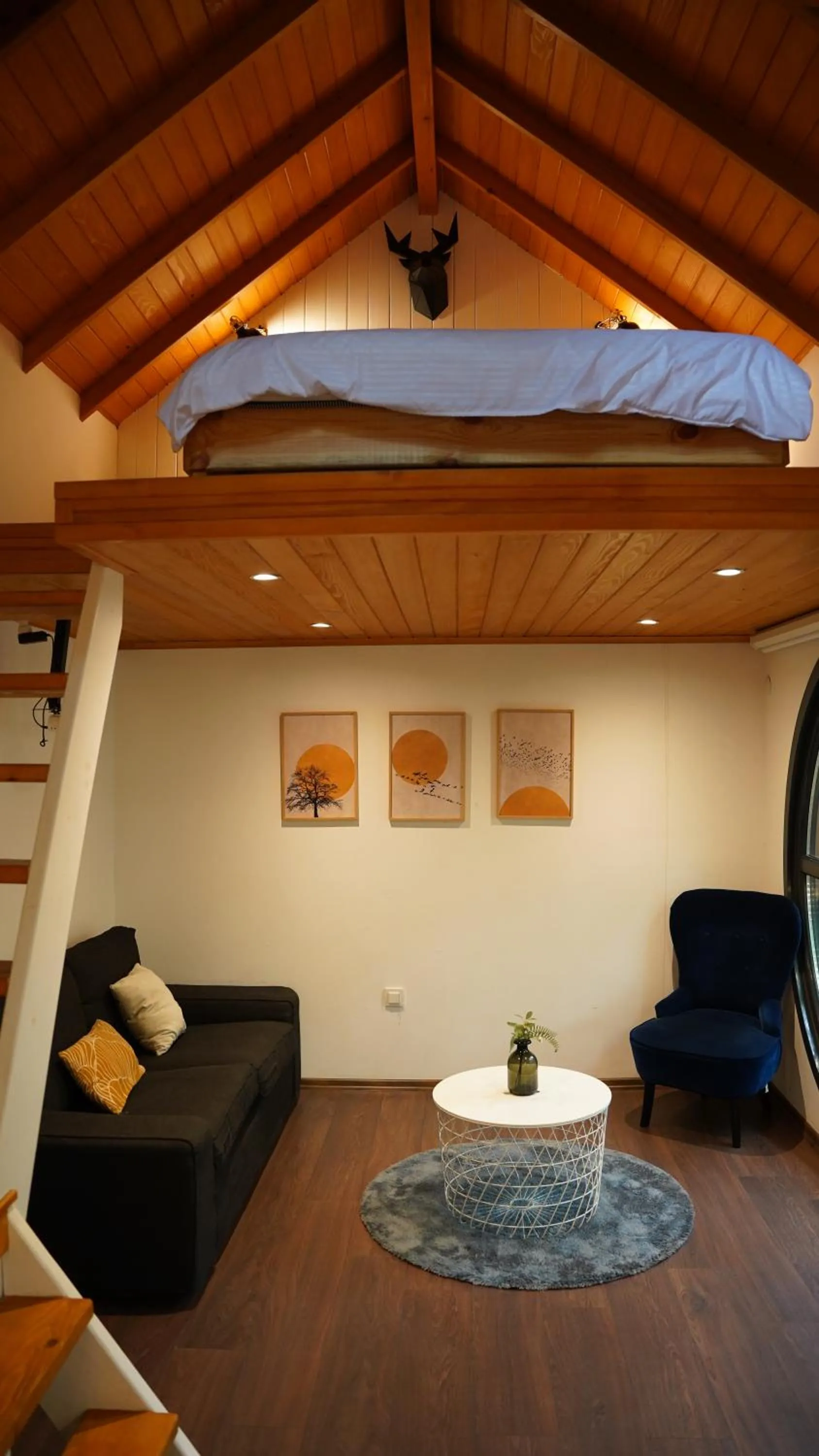 Living room in Pentalow Cabin