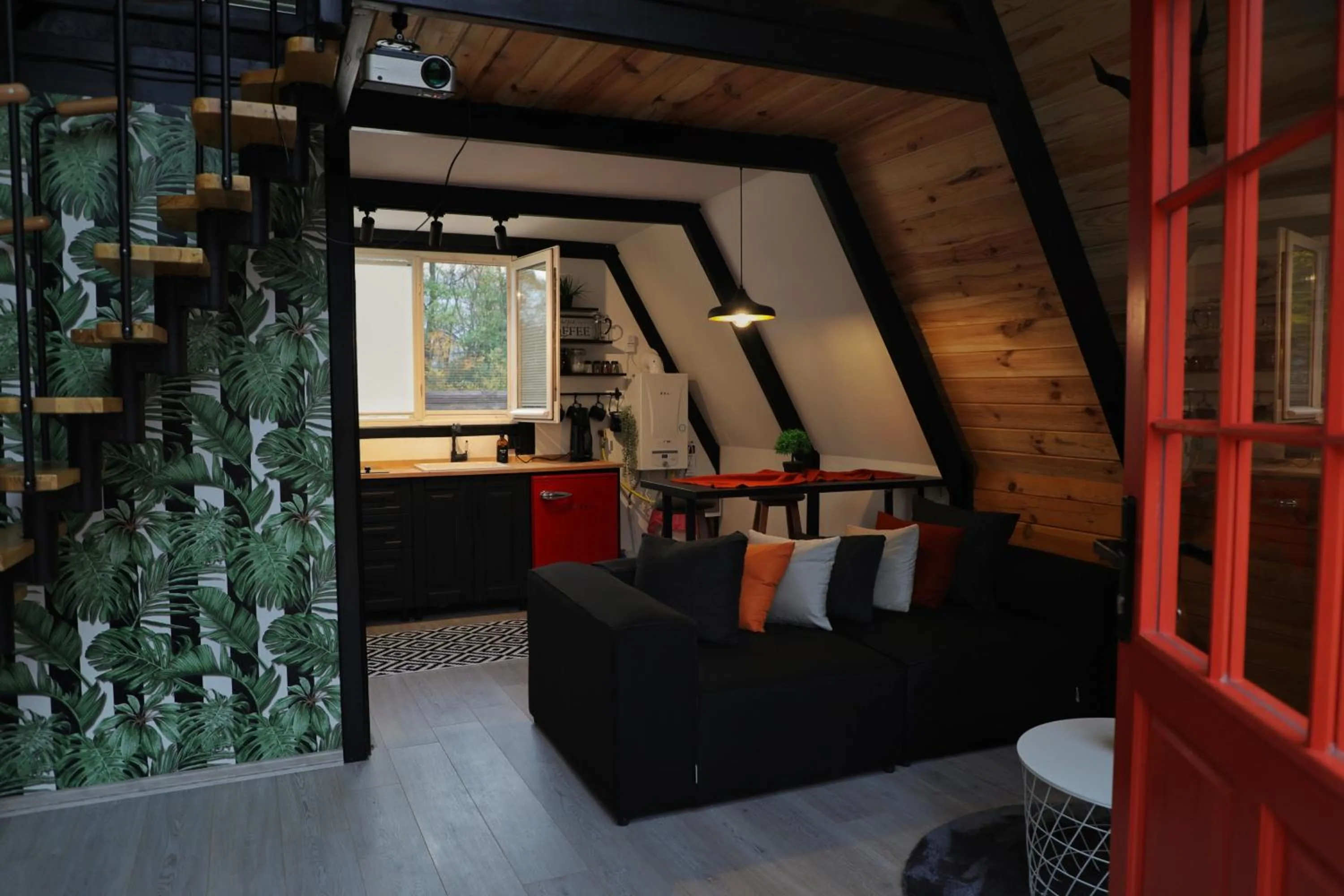 Living room in Pentalow Cabin