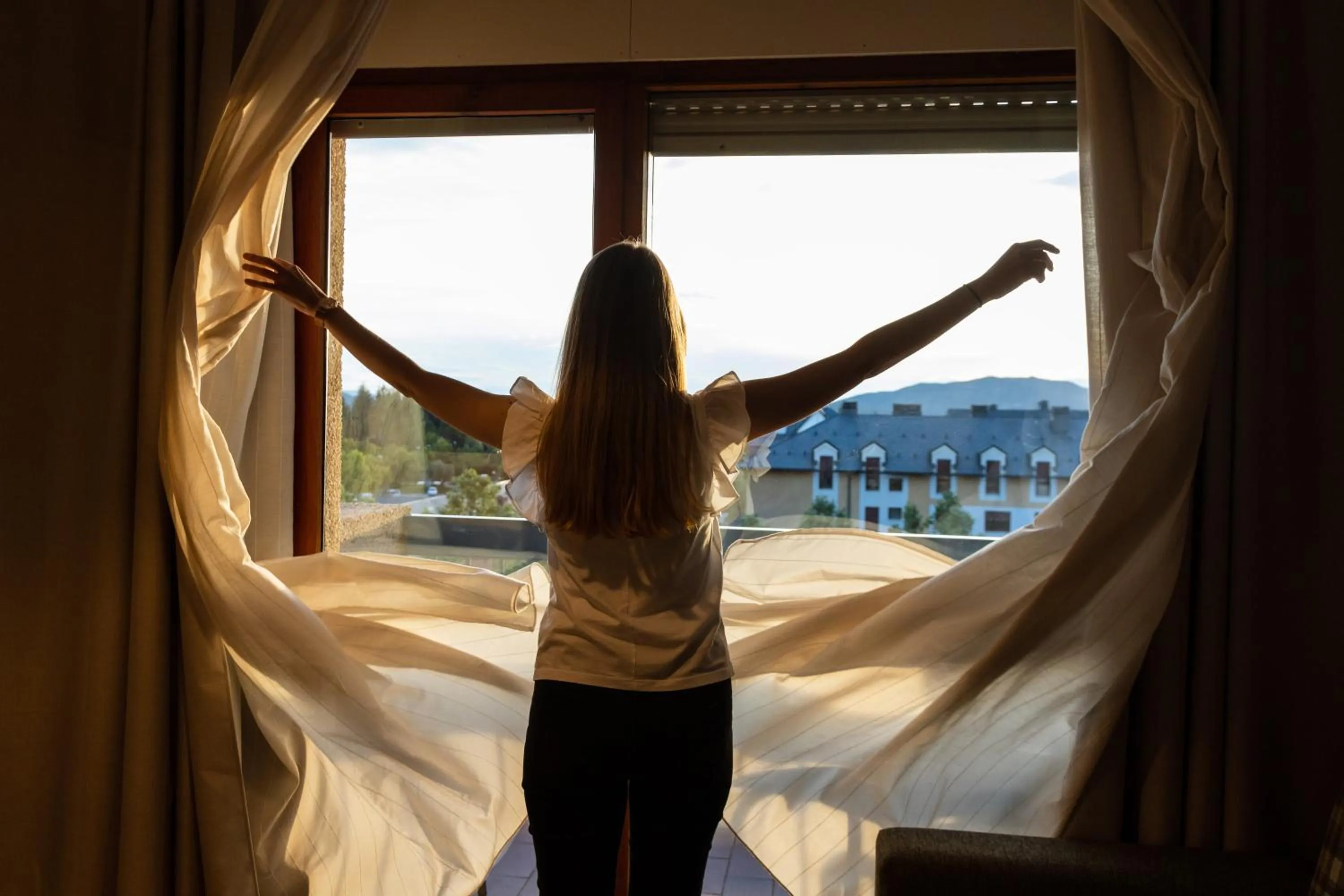 Bed in Oroel Hotel & SPA