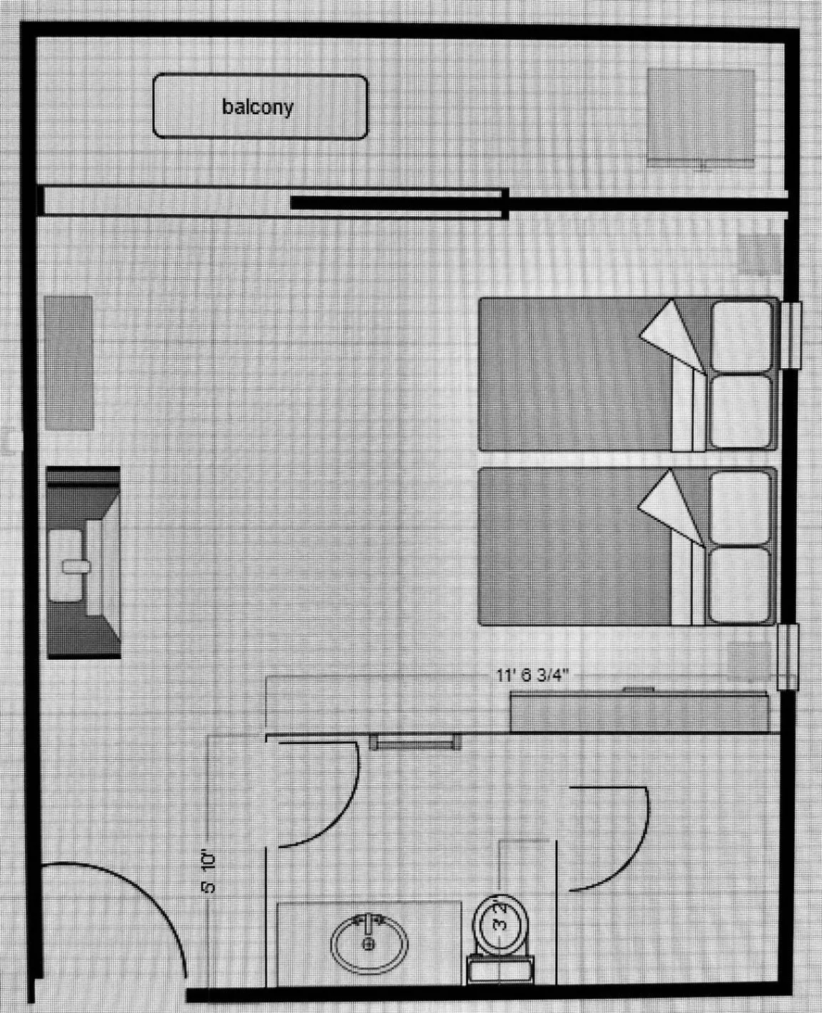 Floor plan in Canal Village Pakpra Phatthalung