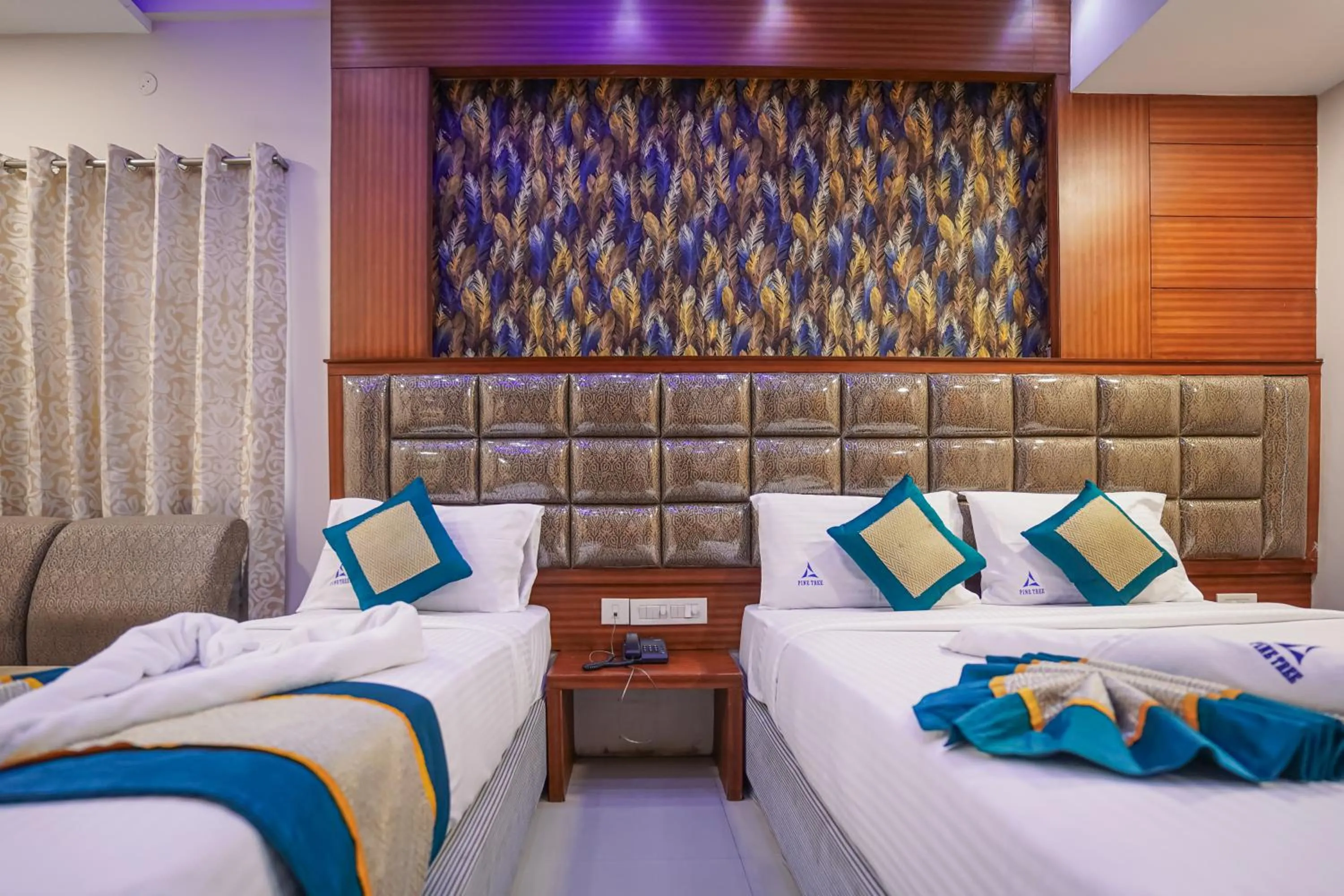 Bed in Pine Tree Boutique Hotel