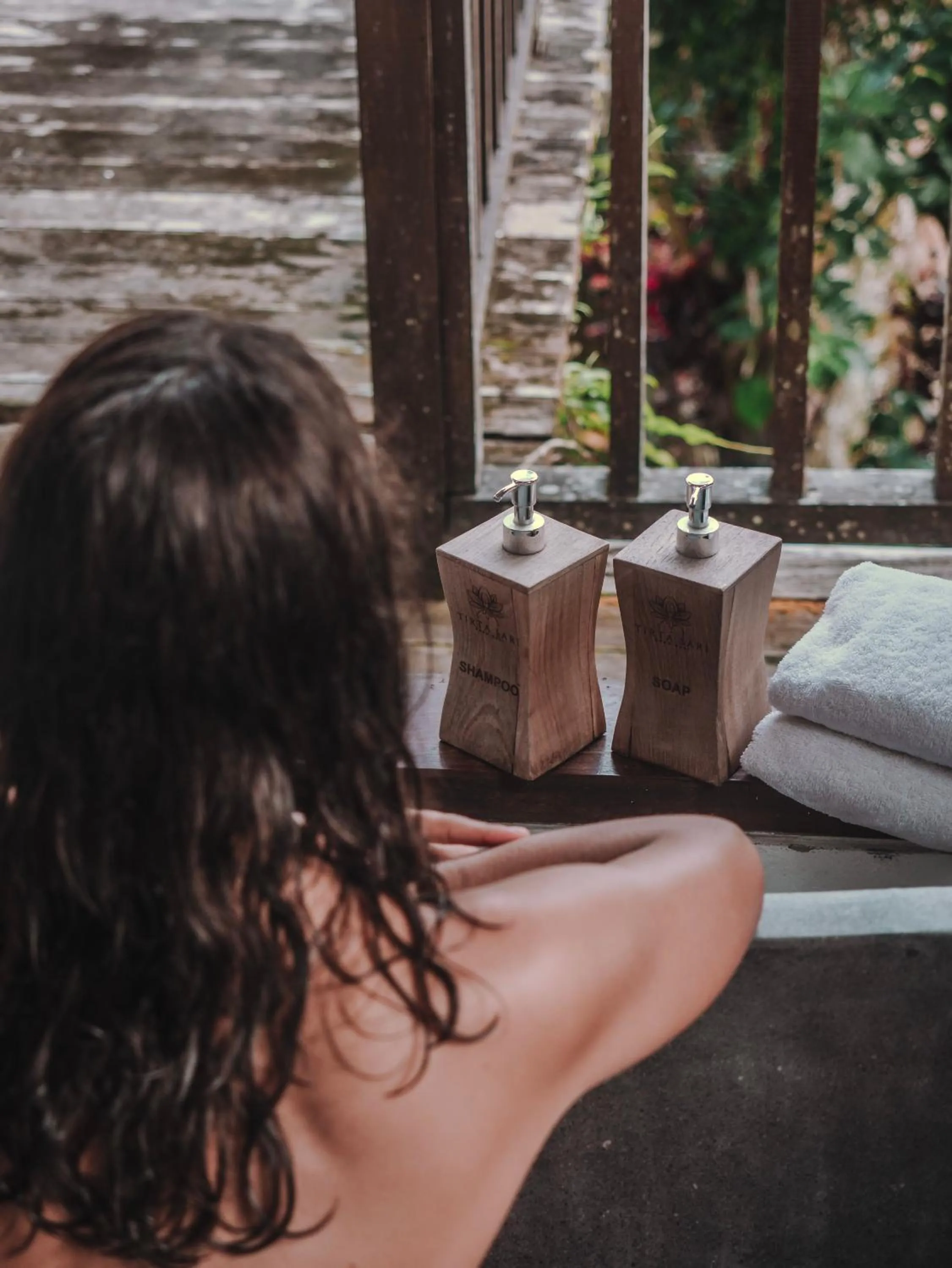 Bath in The Tirta Sari Villas