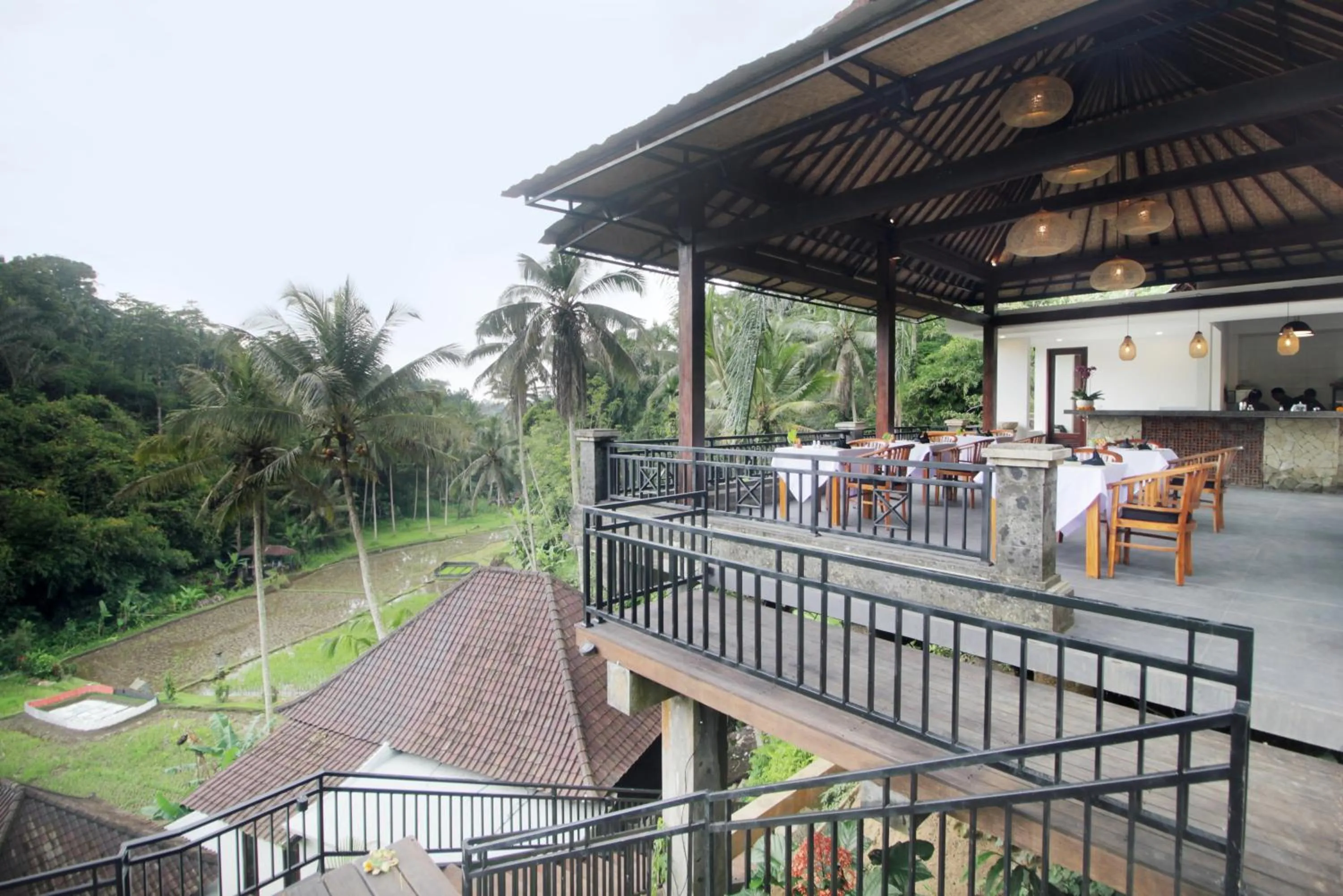 Dining area in The Tirta Sari Villas