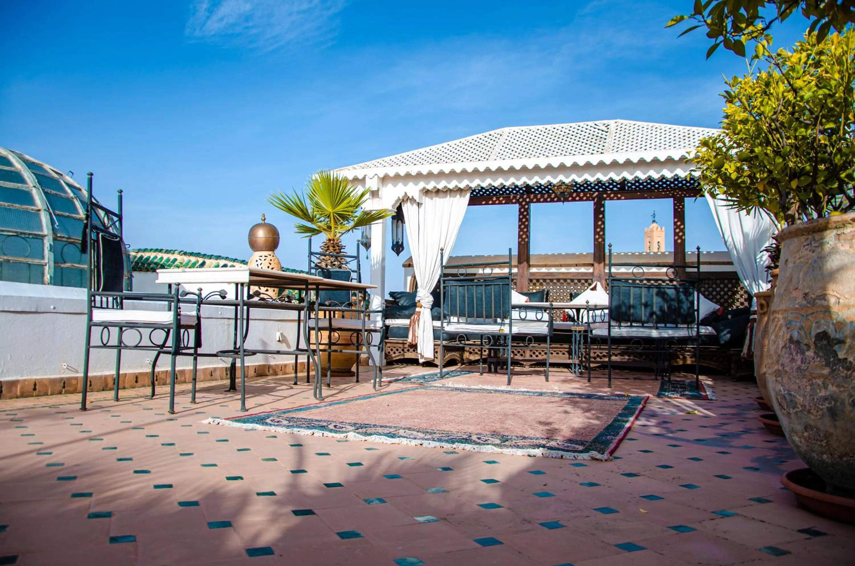 Patio in Riad Esmeralda