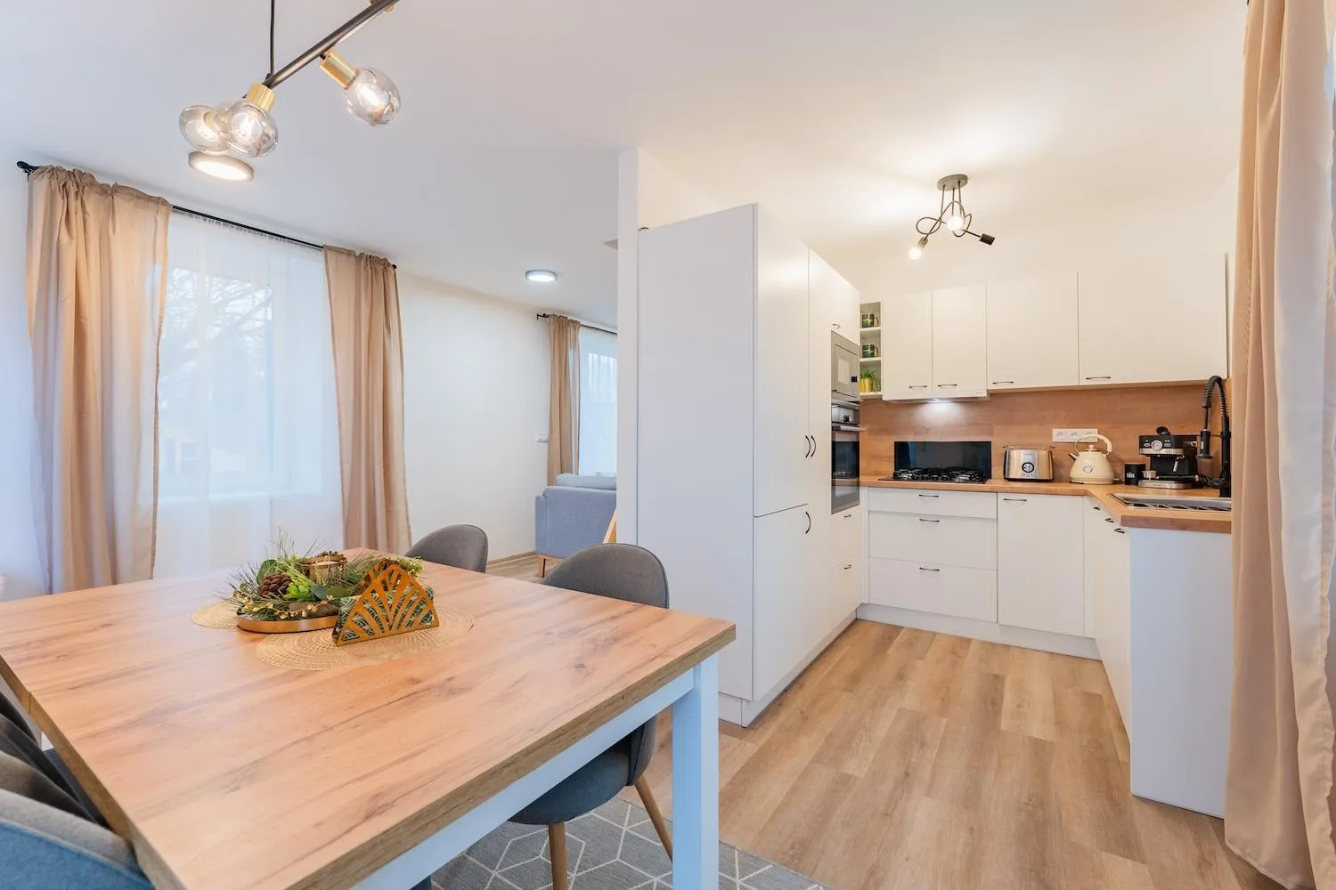 kitchen in Wellness Apartmány Vila Republika