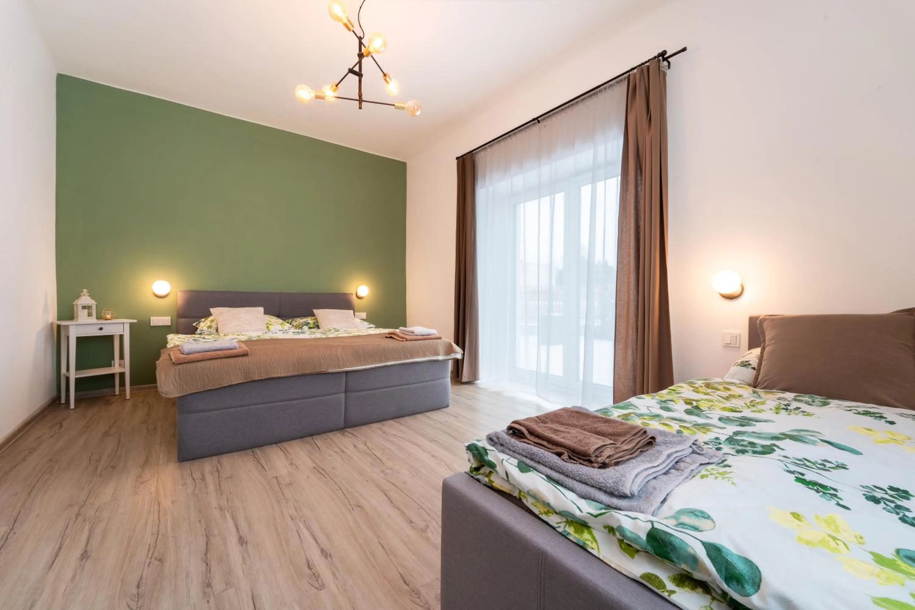Bedroom, Bed in Wellness Apartmány Vila Republika