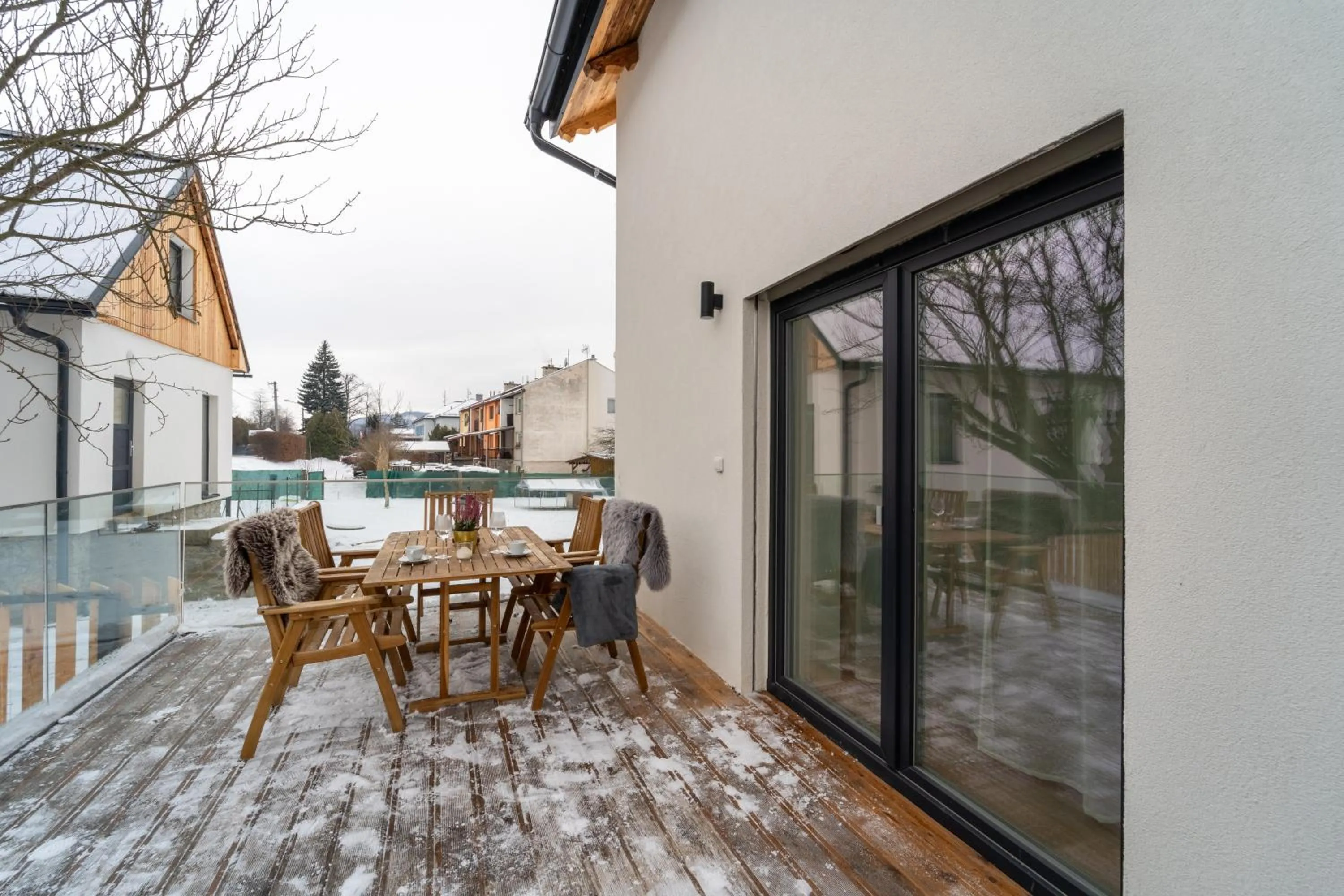 Balcony/Terrace in Wellness Apartmány Vila Republika