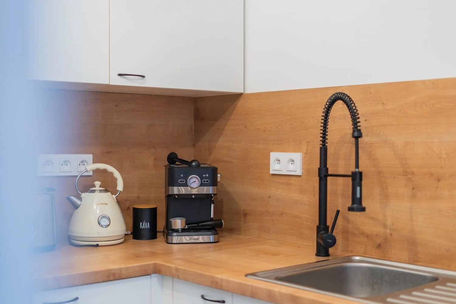 kitchen in Wellness Apartmány Vila Republika