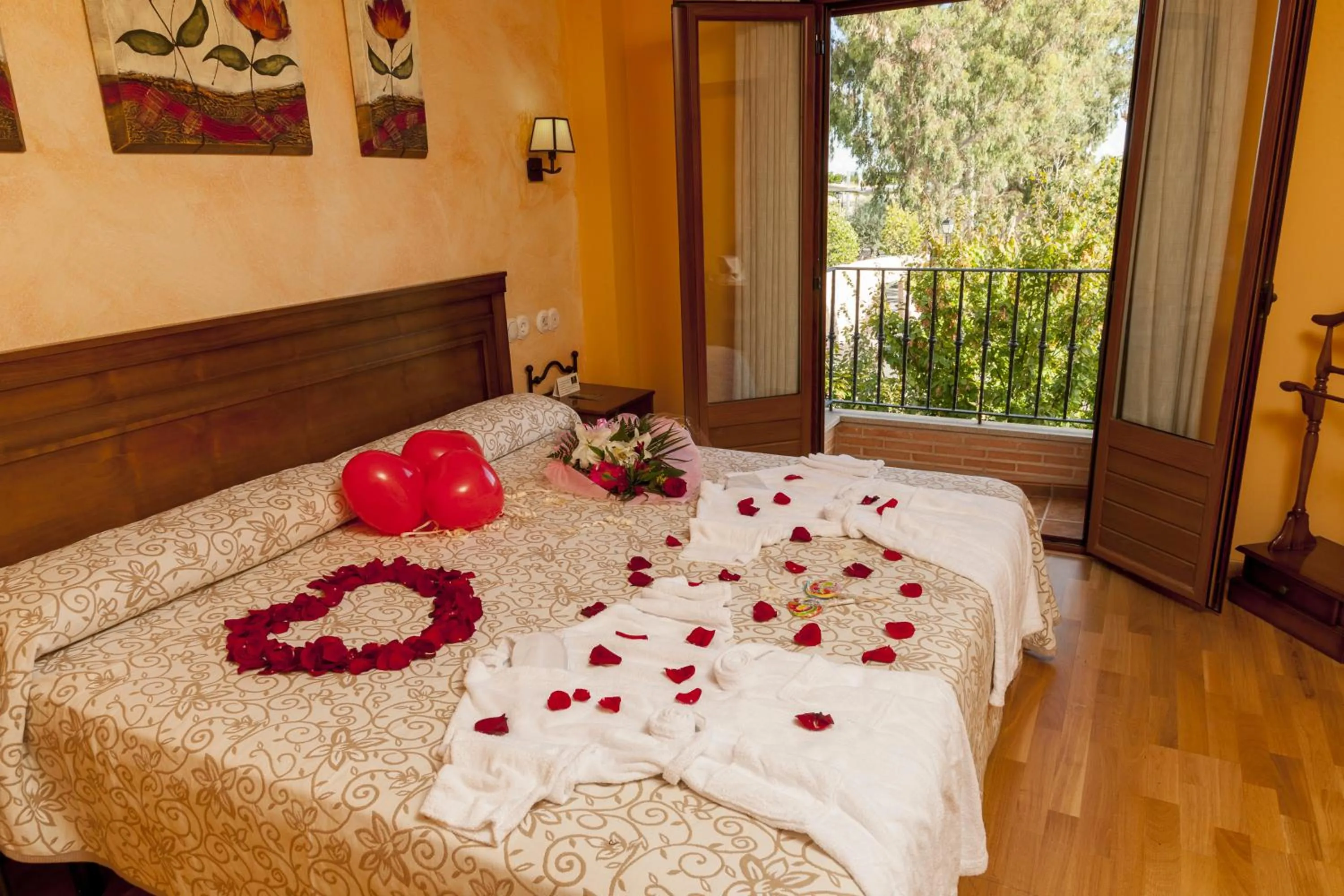 Bed in Hotel Comendador