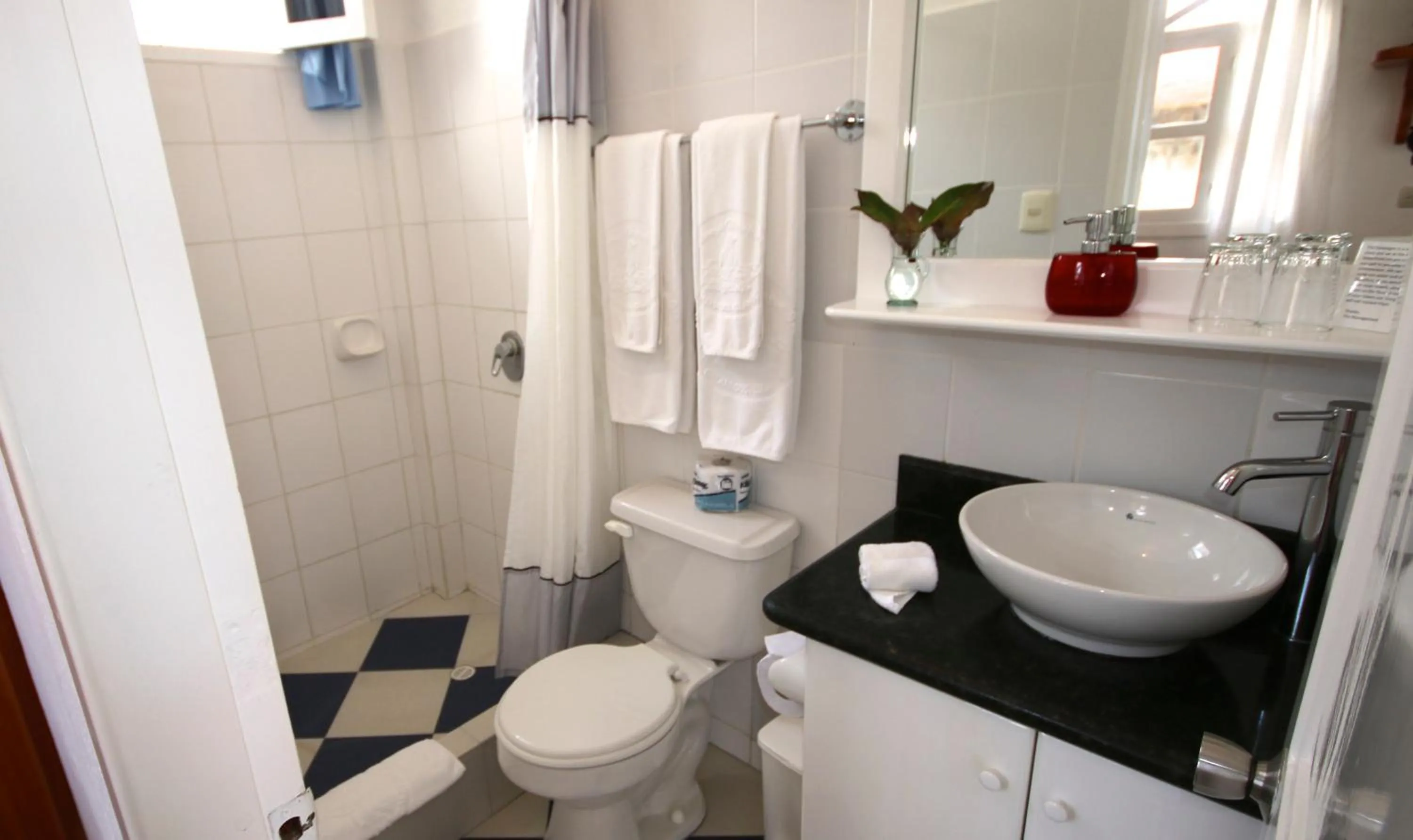 Toilet in Hotel Angermeyer Waterfront Inn