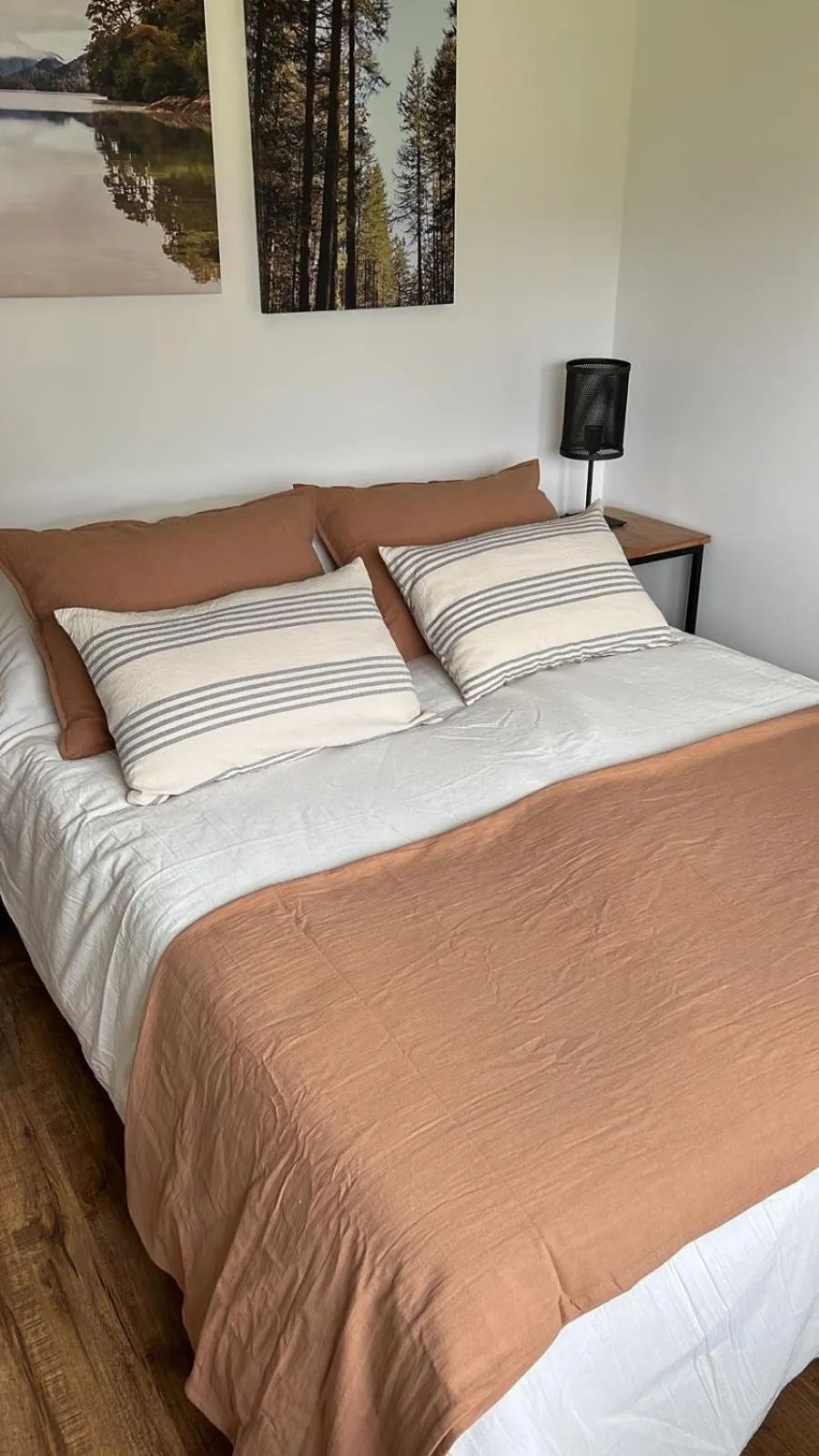 Bed in Cabañas del lago