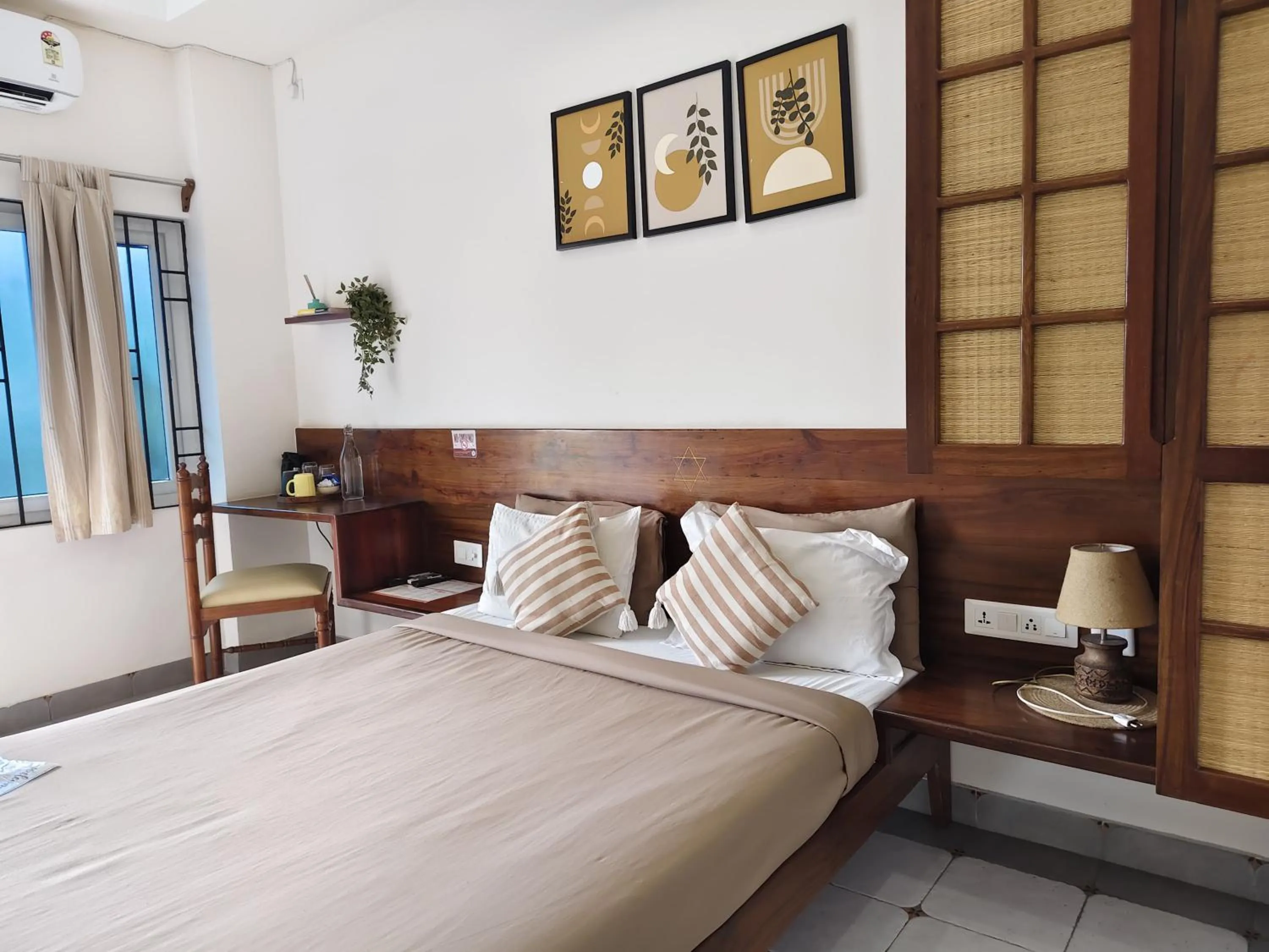 Seating area, Bed in Casa Mel