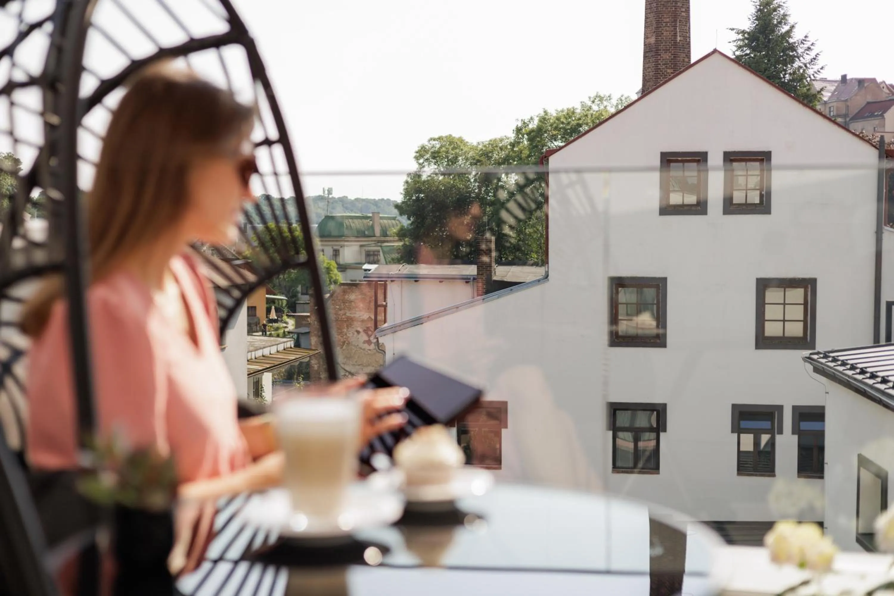 Balcony/Terrace in Aparthotel Na Klenici