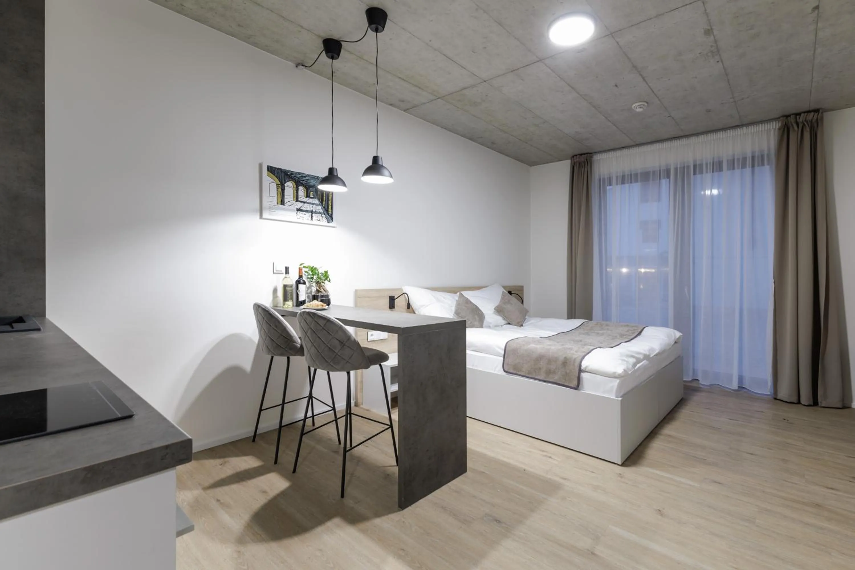 Bed in Aparthotel Na Klenici