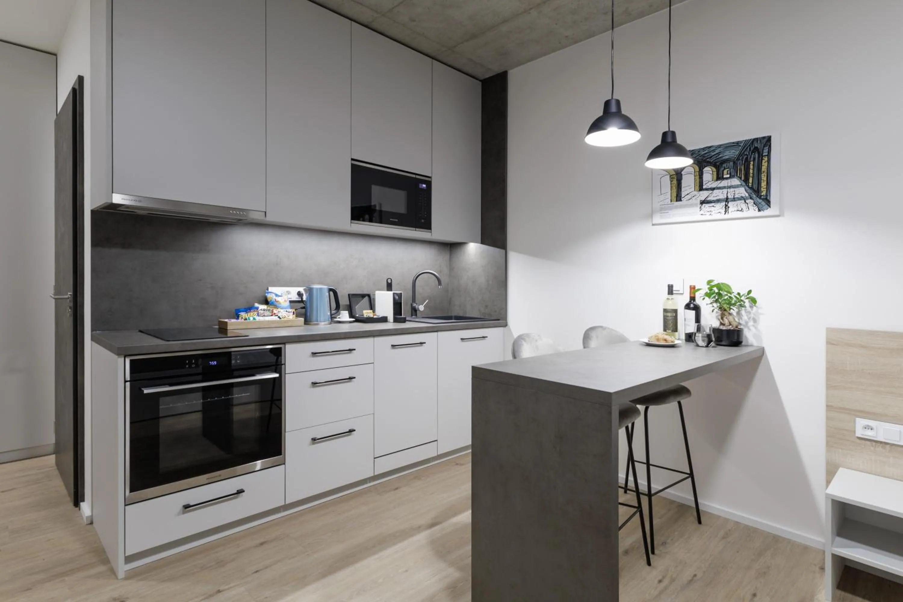 Coffee/tea facilities in Aparthotel Na Klenici