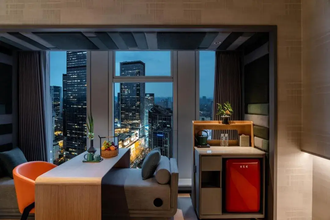 Double Room with Two Double Beds in Pagoda Hotel Chengdu Taikoo Li Double Room with Two Double Beds in Pagoda Hotel Chengdu Taikoo Li