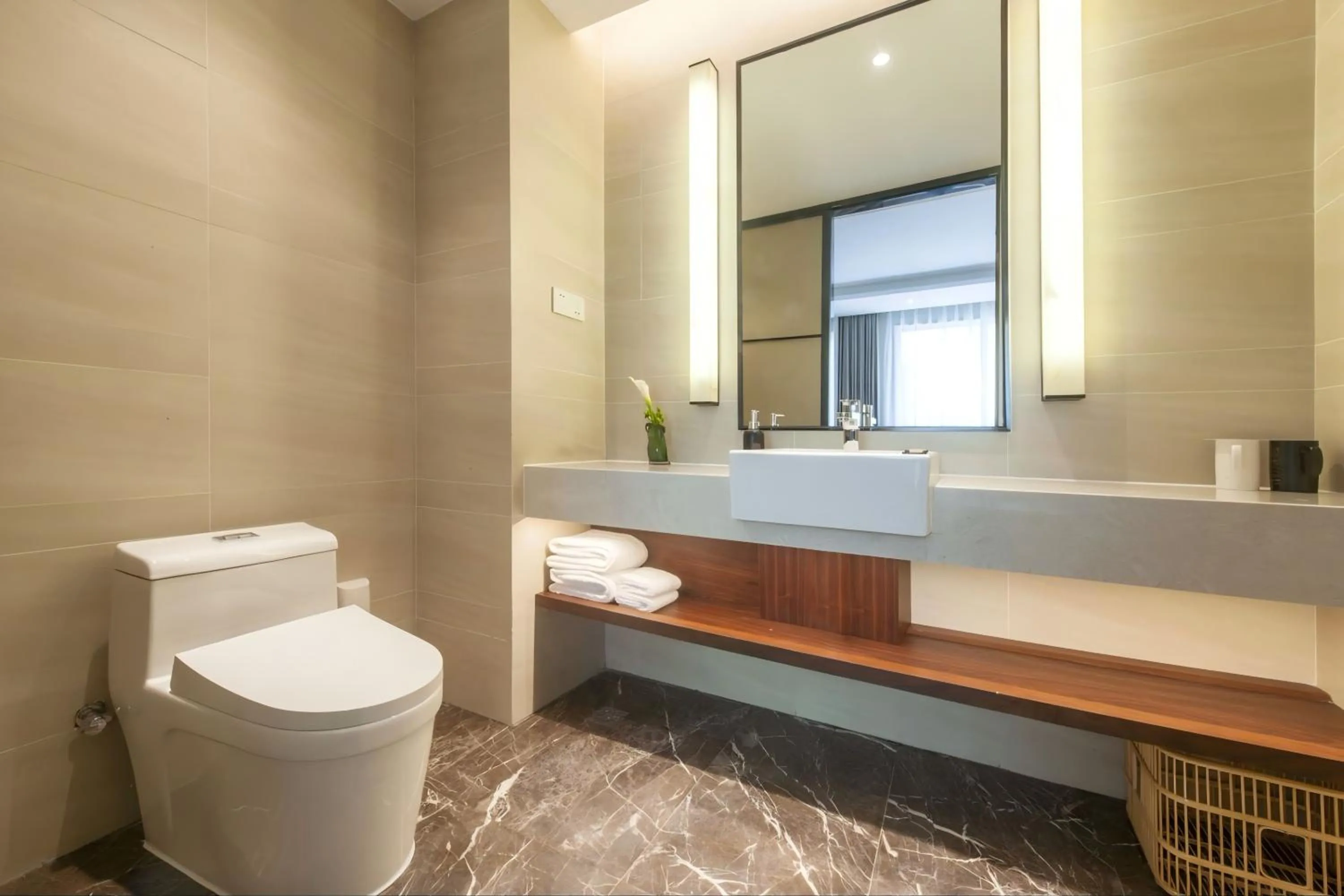 Toilet in SSAW Boutique Hotel Shanghai Huangpu River