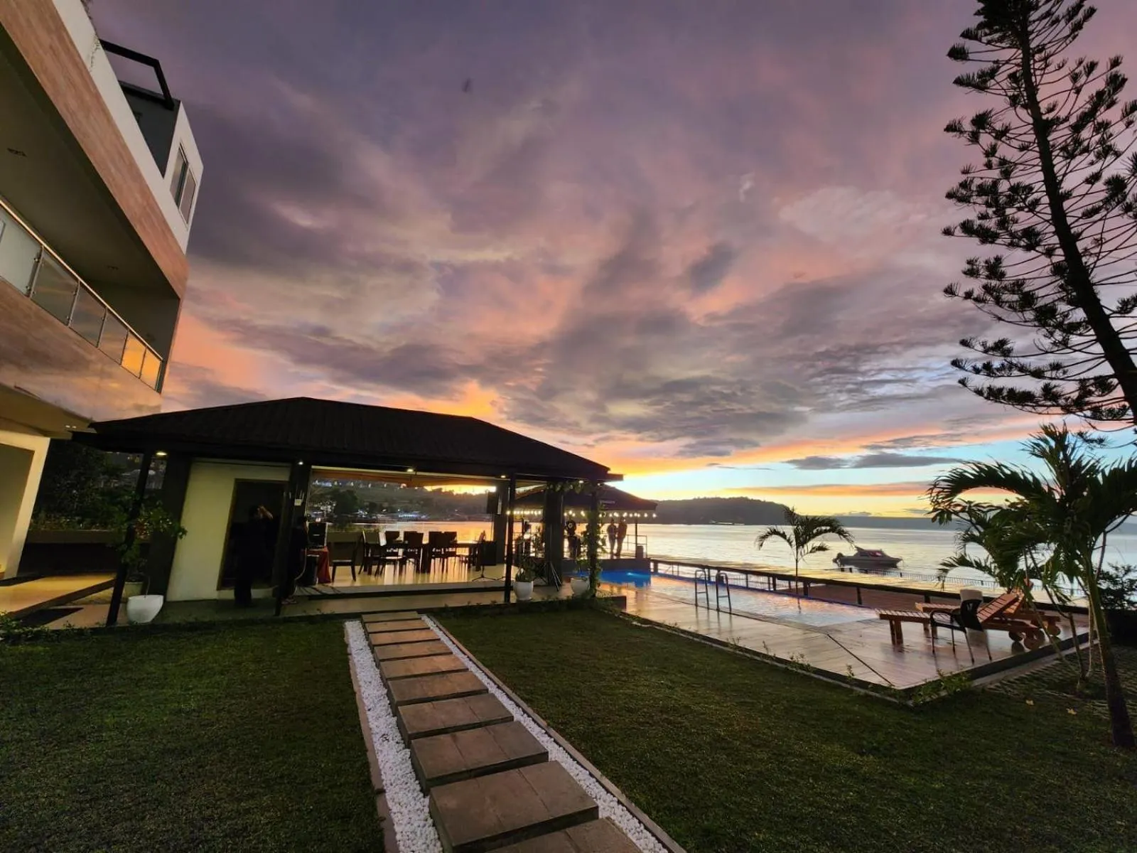 Swimming pool in PURNAMA BALIGE HOTEL