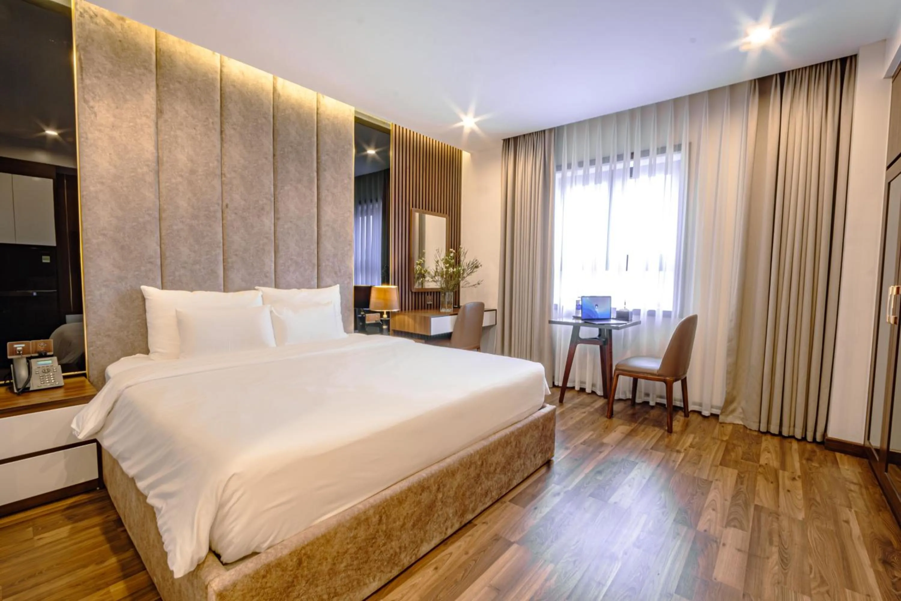 Bed in Ostara Hotel & Apartment