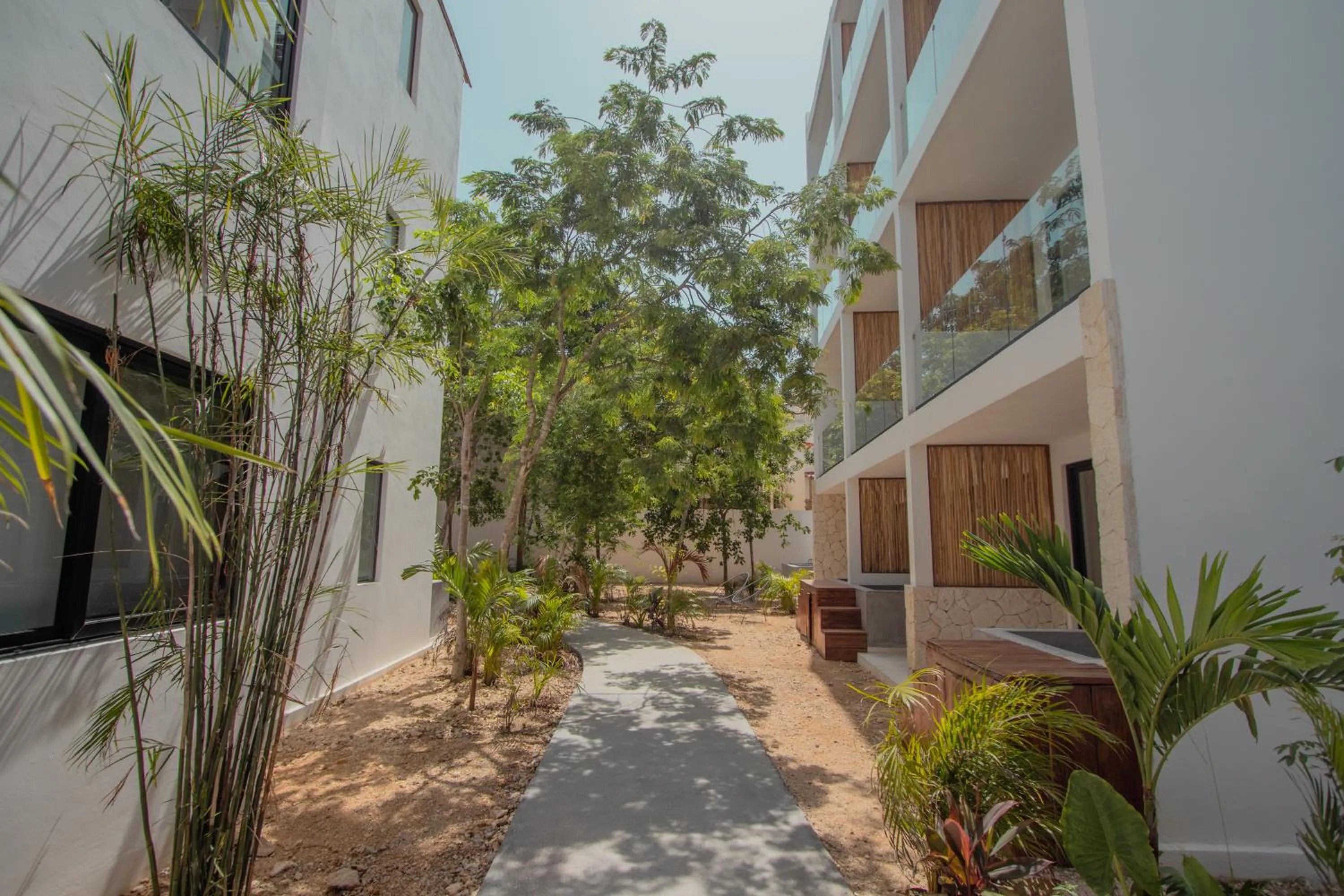 Garden view in Erena Tulum
