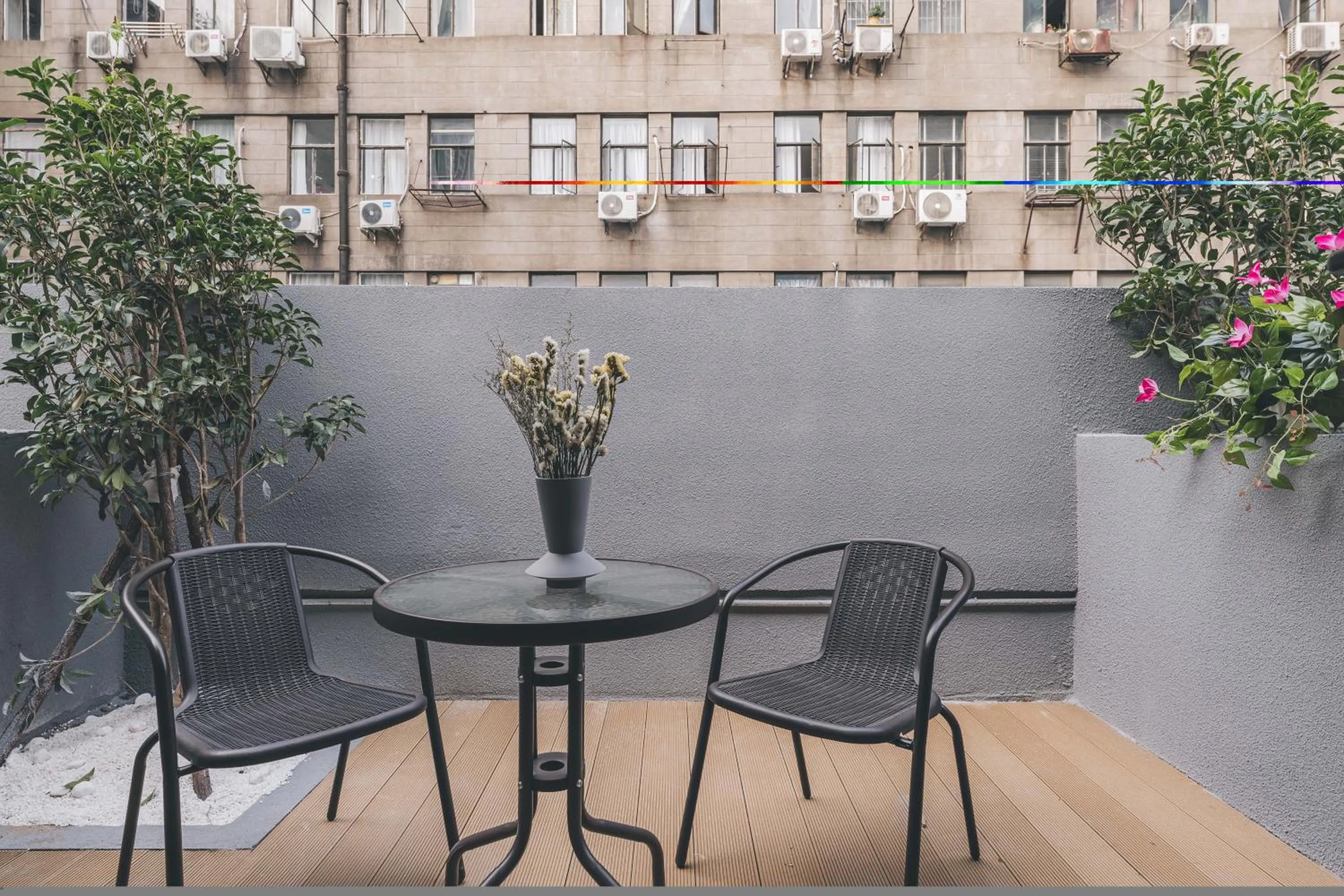 Balcony/Terrace in Shanghai Atour Hotel On The Bund- People Square-FreeMini Bar and Free Night Snacks