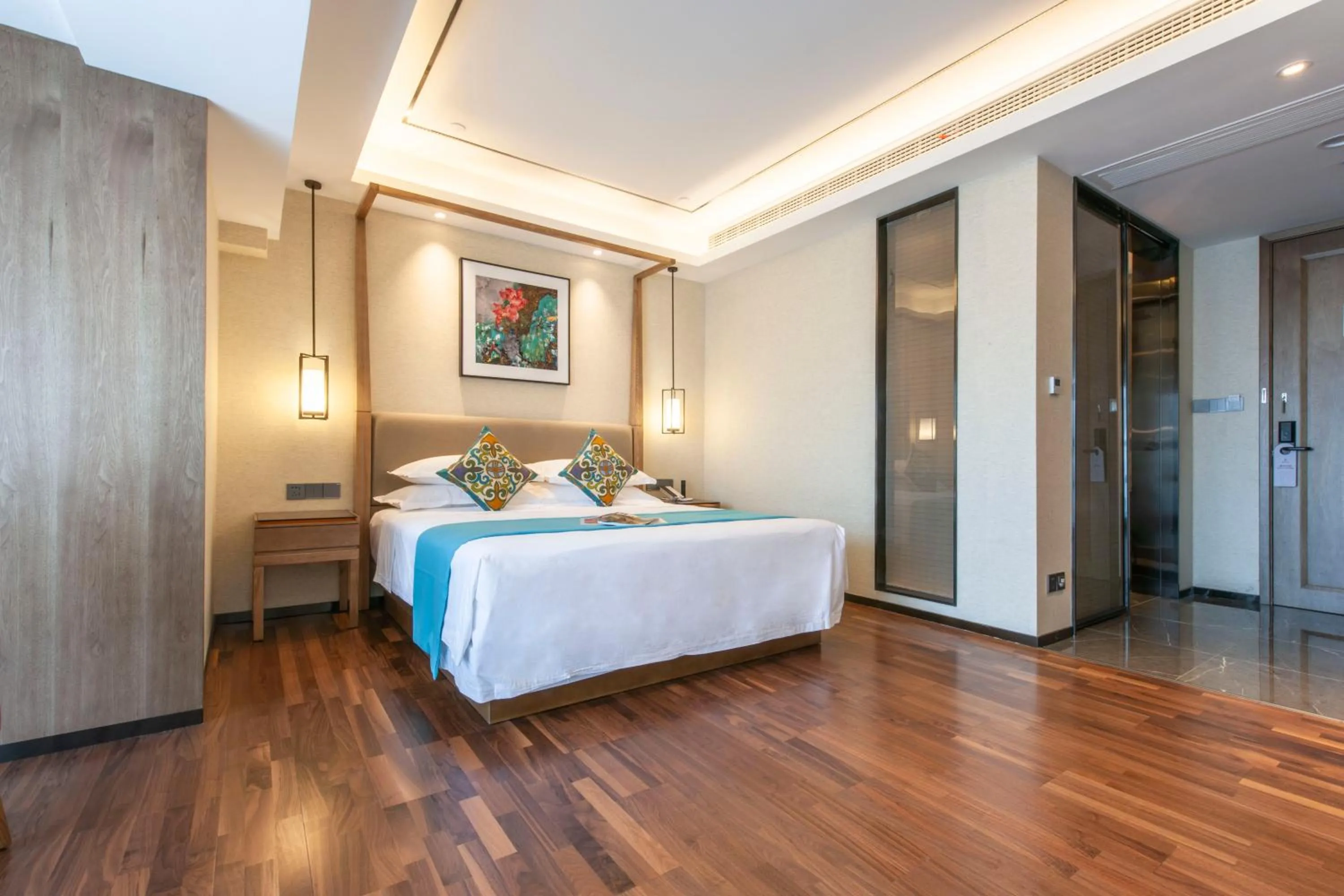 Bed in SSAW Boutiquel Hotel Xizi