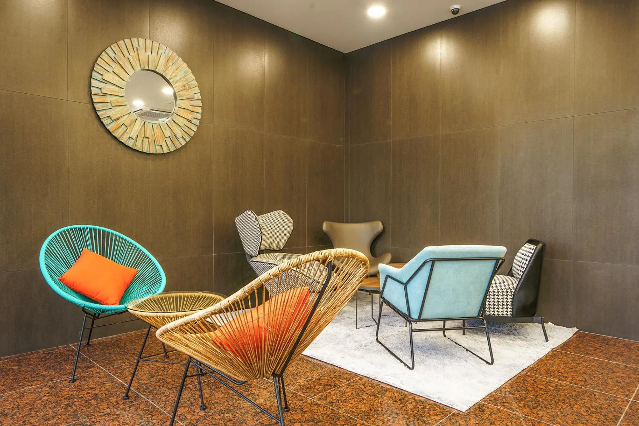 Seating area in Jamsil Stay Hotel